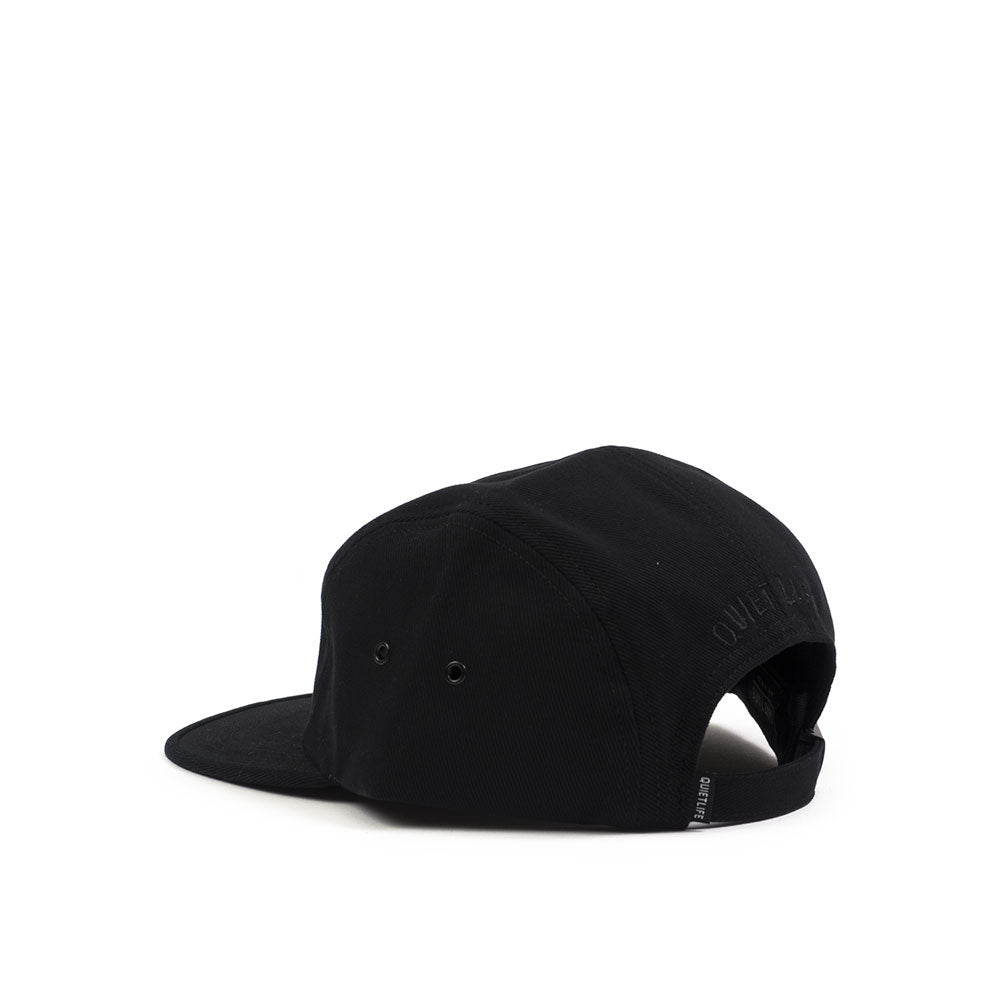Quiet Life Traveler 5 panel hat, black — available at Norwood