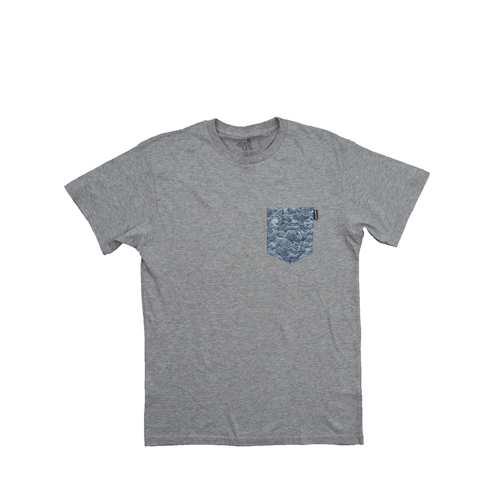 Quiet Life Wave premium pocket tee — available at Norwood