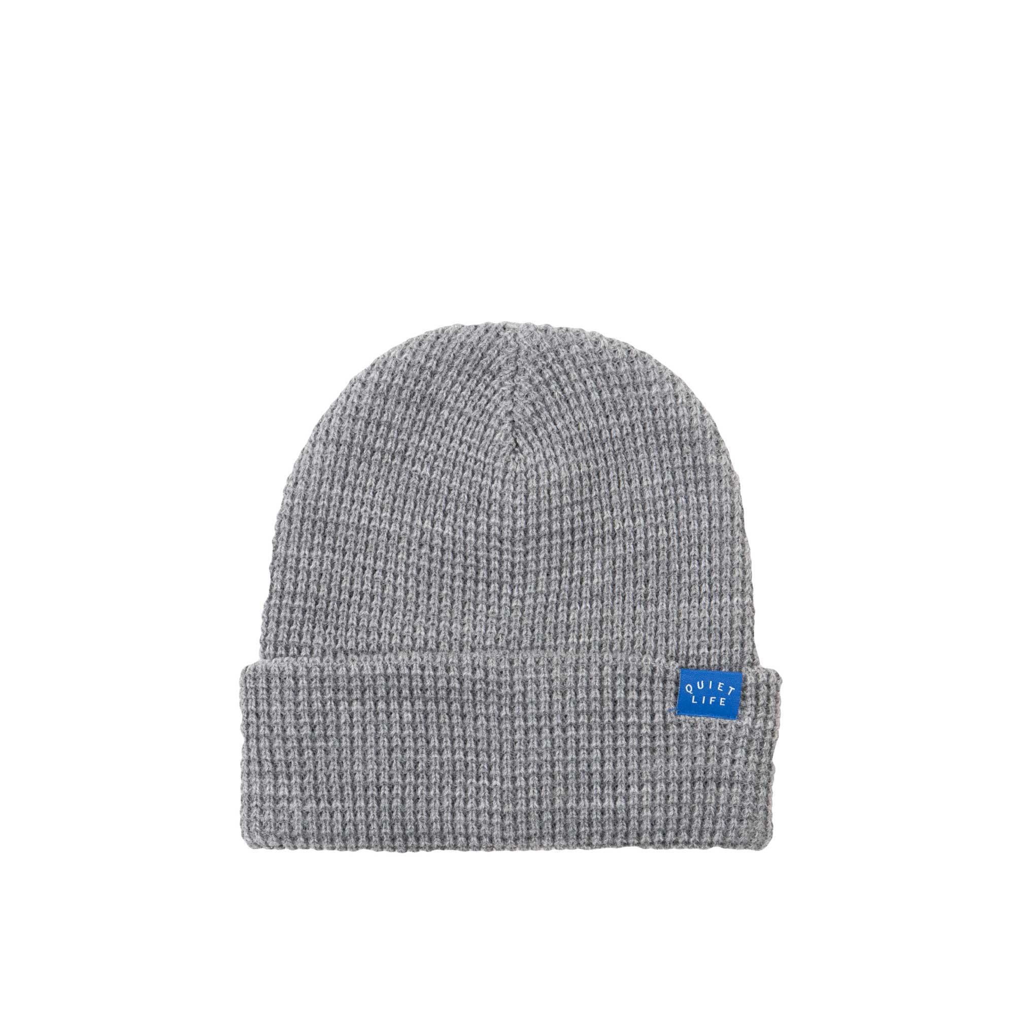 Quiet Life Waffle beanie, grey — available at Norwood