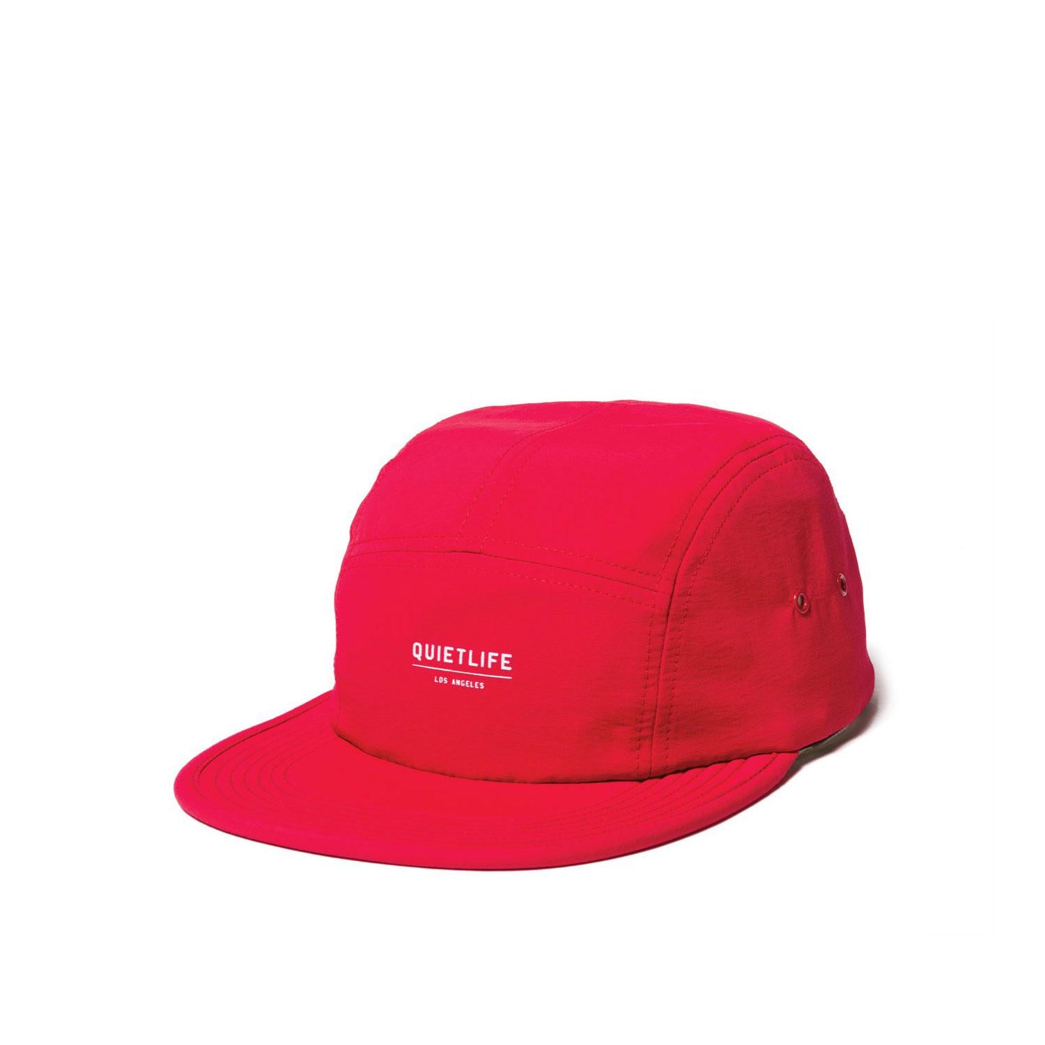 The Quiet Life Crush 5 Panel Camper Hat- Red — available at Norwood