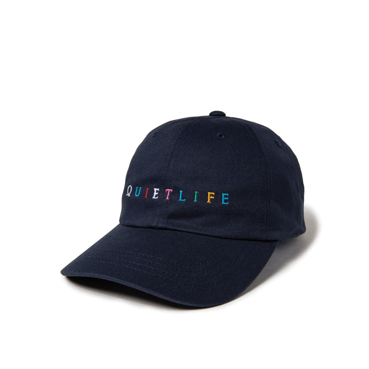 Quiet Life Rainbow Dad Hat, Navy — available at Norwood
