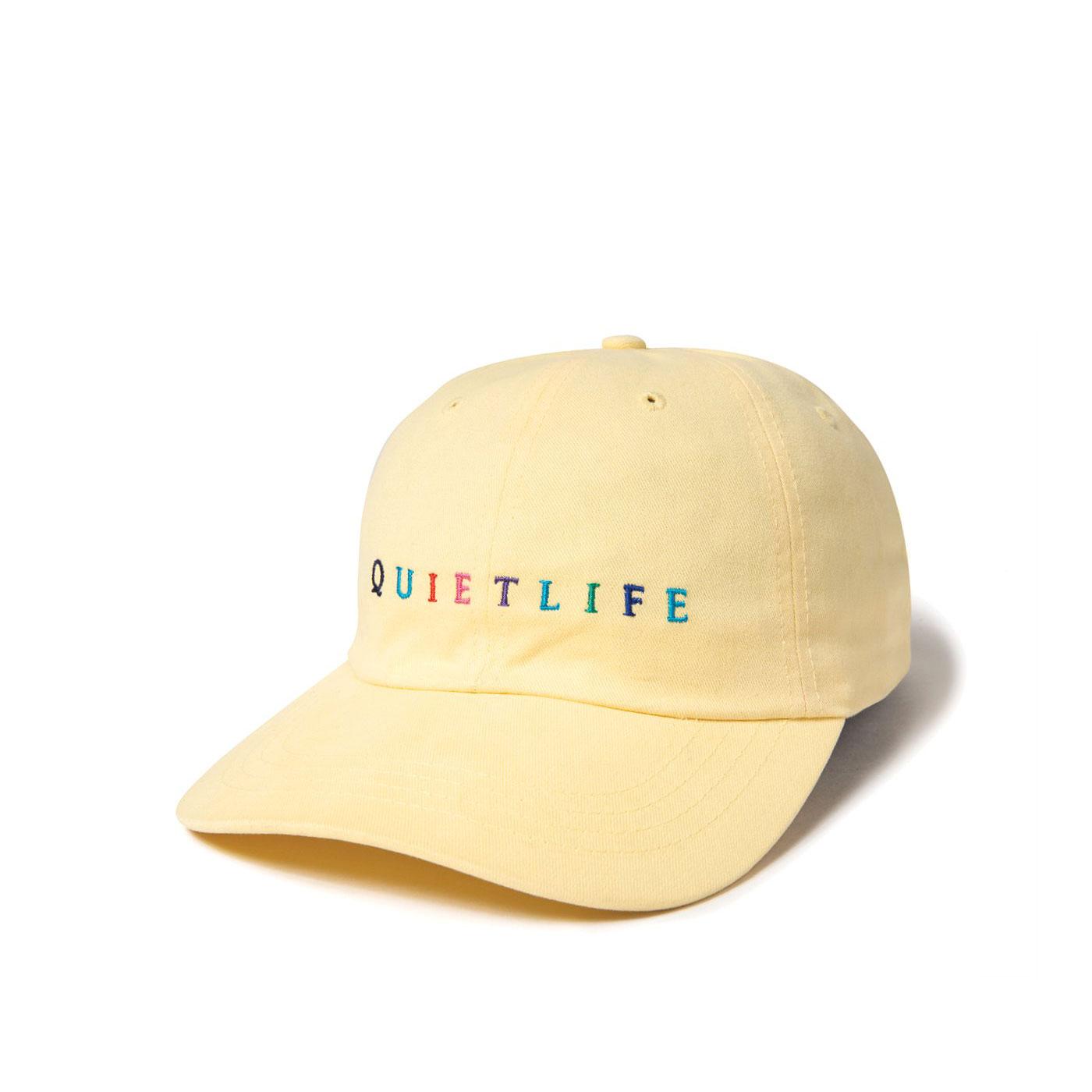 Quiet Life Rainbow Dad Hat, Yellow — available at Norwood