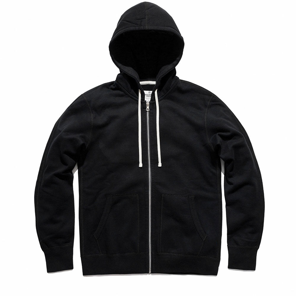 Reigning Champ Midweight Twill Terry zip hood — available at Norwood