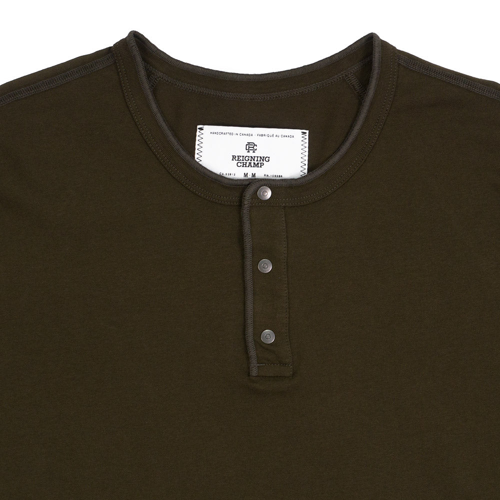 Reigning Champ LS Henley — available at Norwood