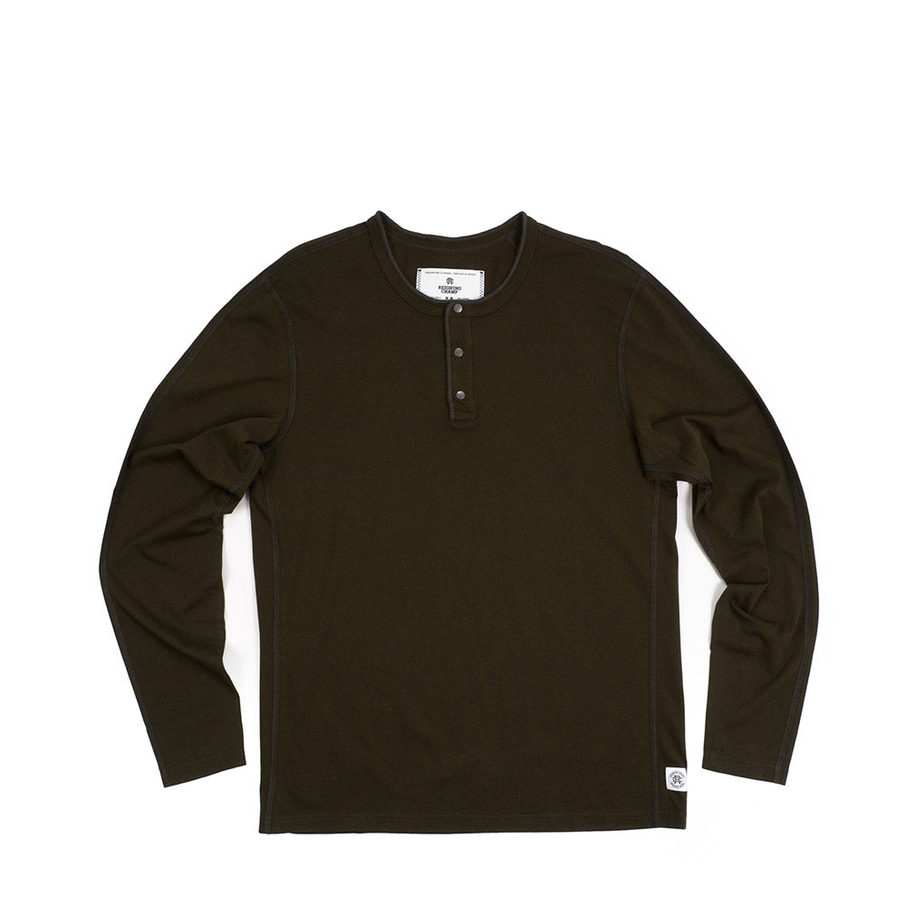Reigning Champ LS Henley — available at Norwood