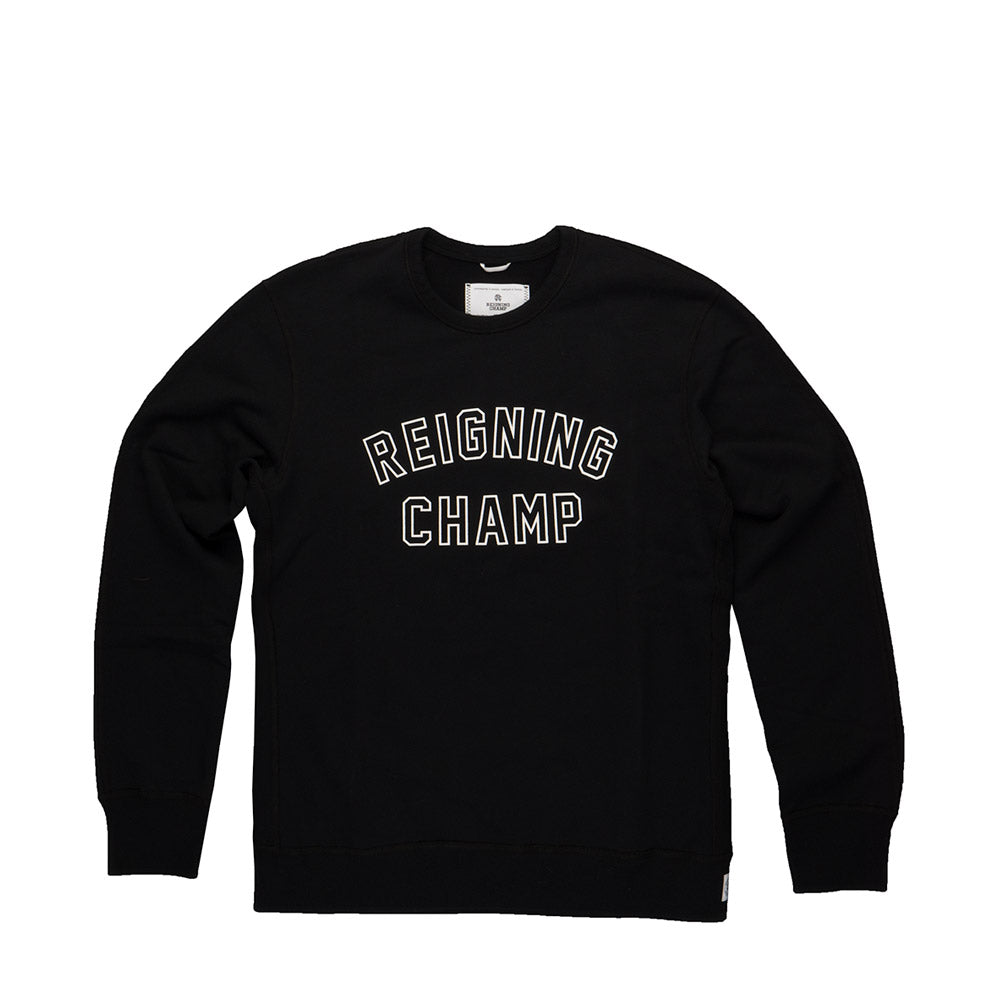 Reigning Champ Midweight Terry Varsity Crewneck — available at Norwood