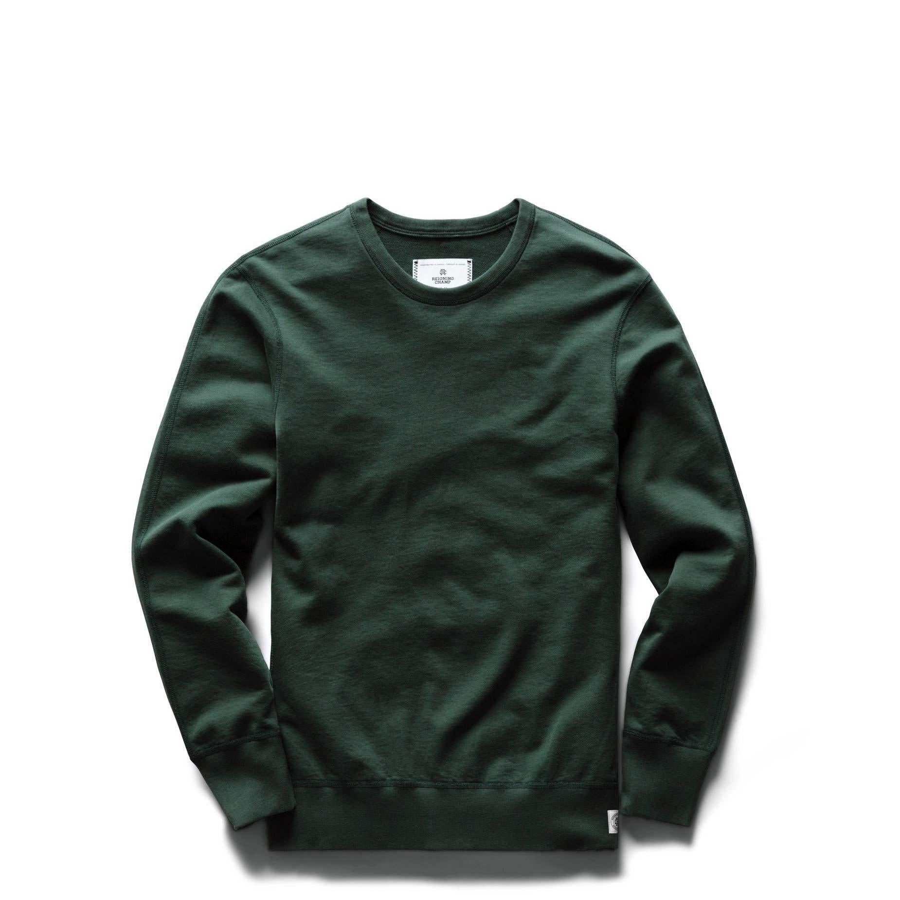 Reigning Champ Midweight Terry Long Sleeve Crewneck — available at Norwood