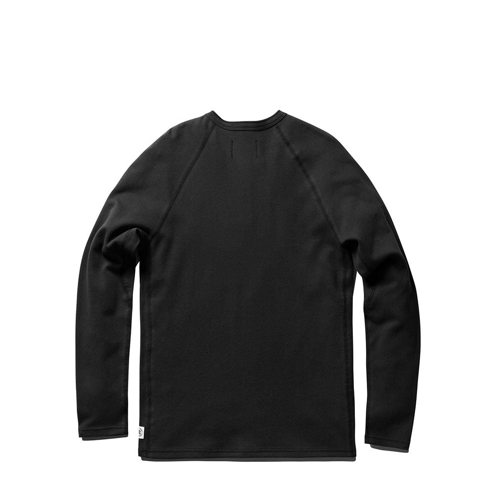 Reigning Champ Mesh Flatback L/S Henley — available at Norwood
