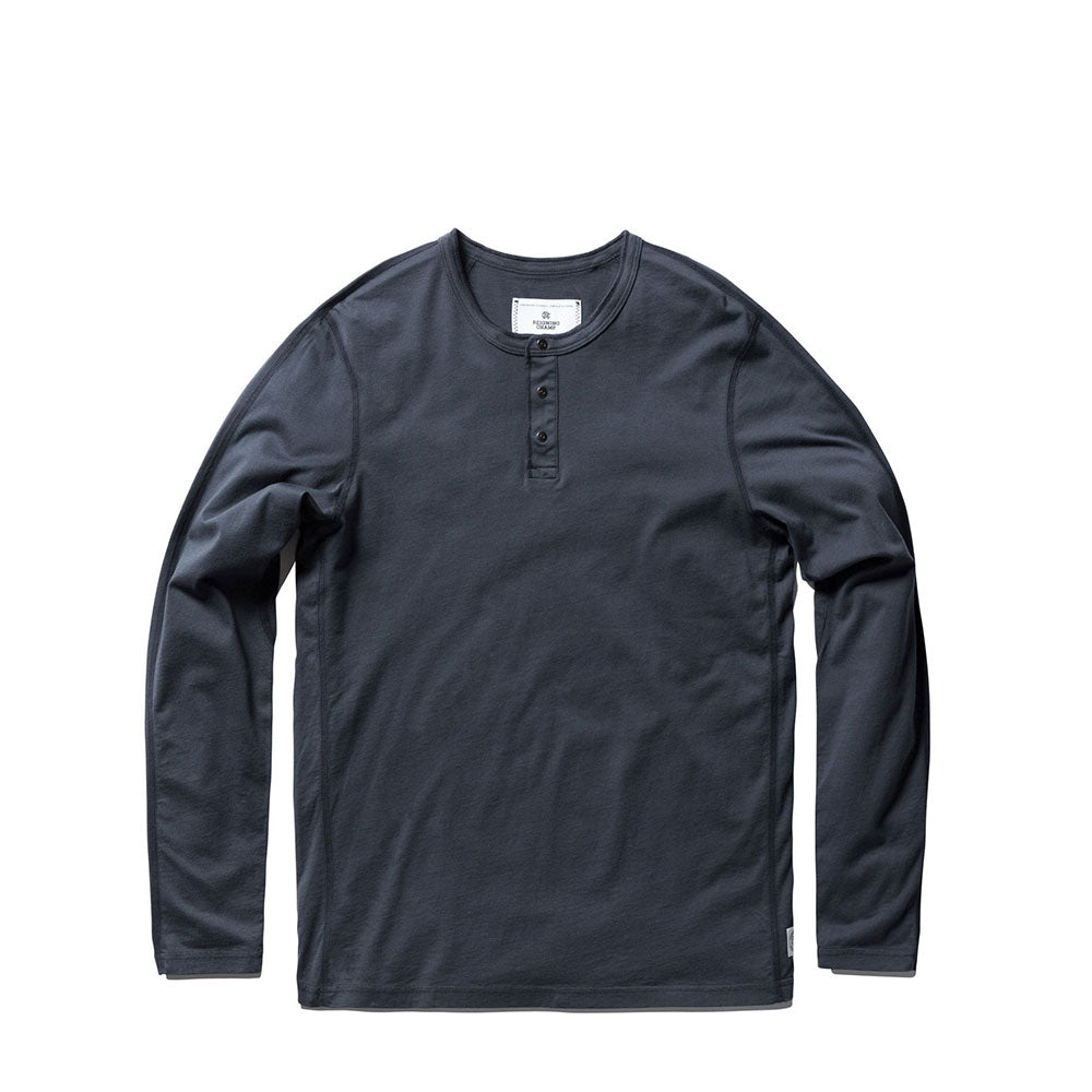 Reigning Champ L/S Henley — available at Norwood