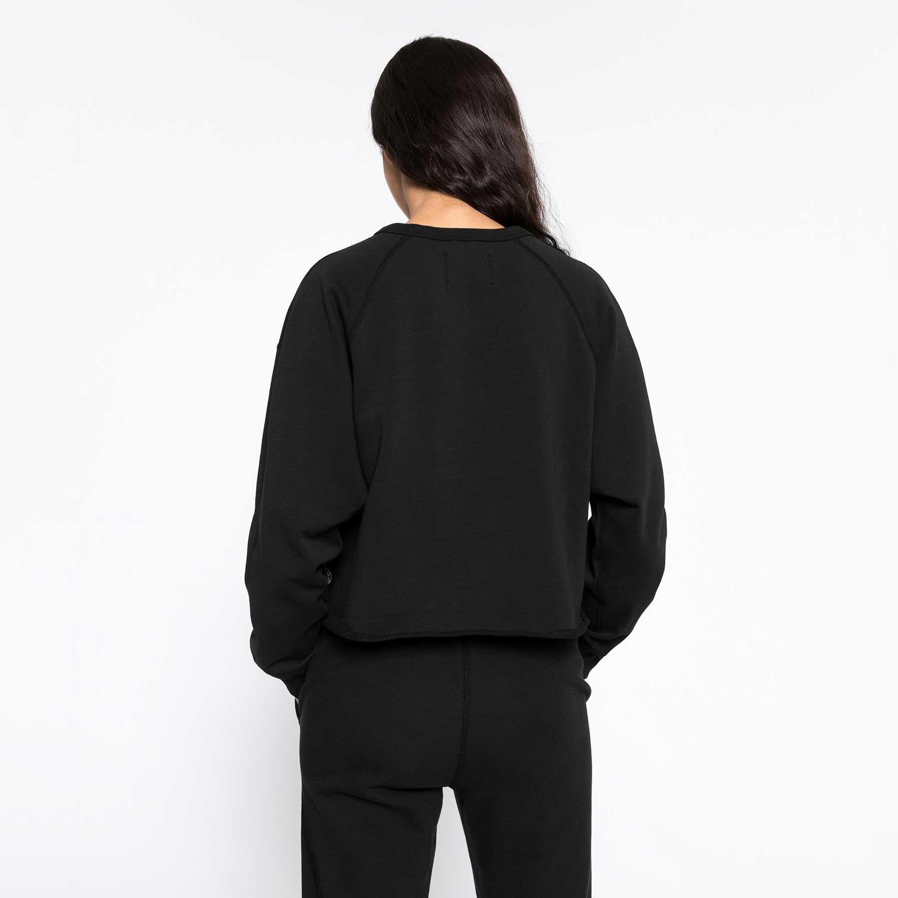 Reigning Champ Women's knit pima Terry Cropped Crewneck — available at Norwood