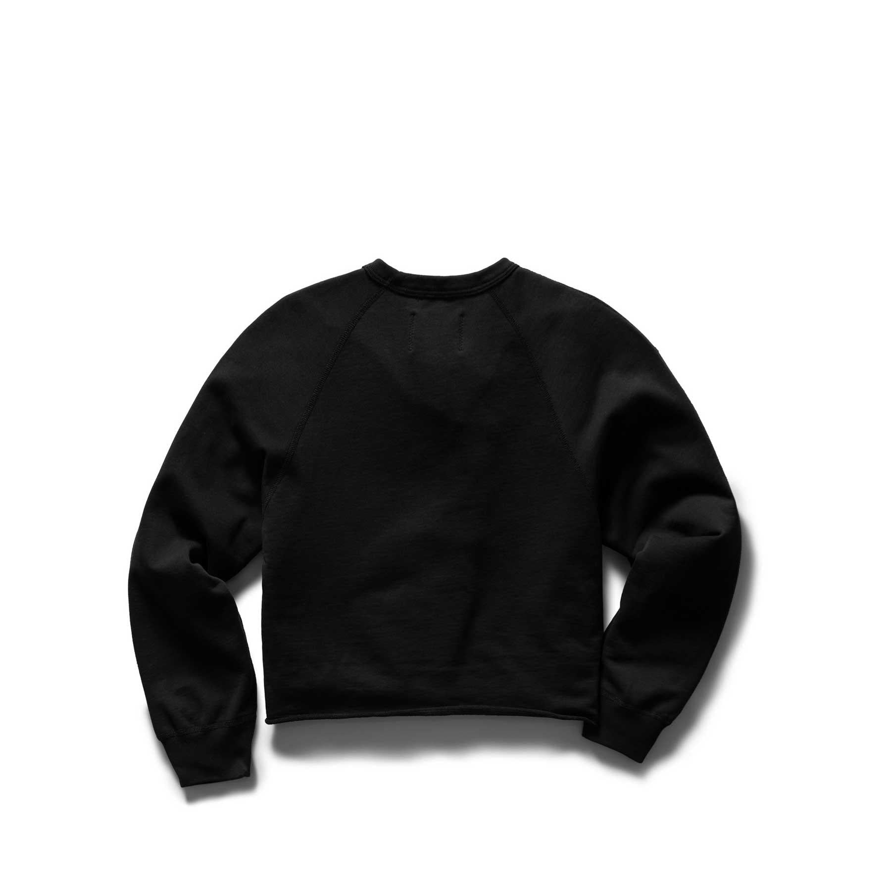 Reigning Champ Women's knit pima Terry Cropped Crewneck — available at Norwood