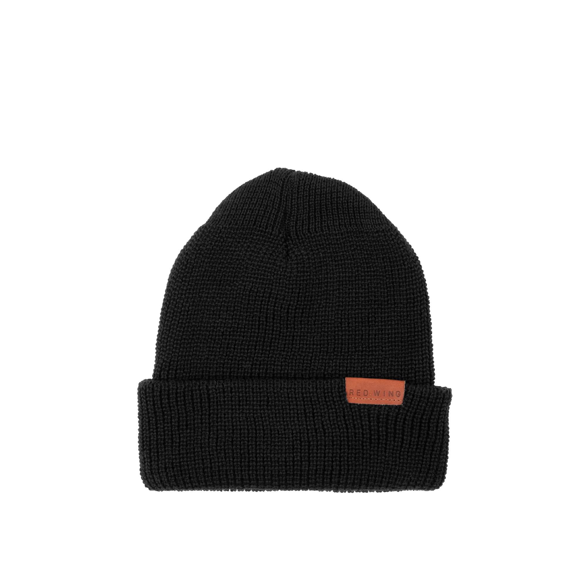 Red Wing Merino Wool Knit Cap, Black — available at Norwood