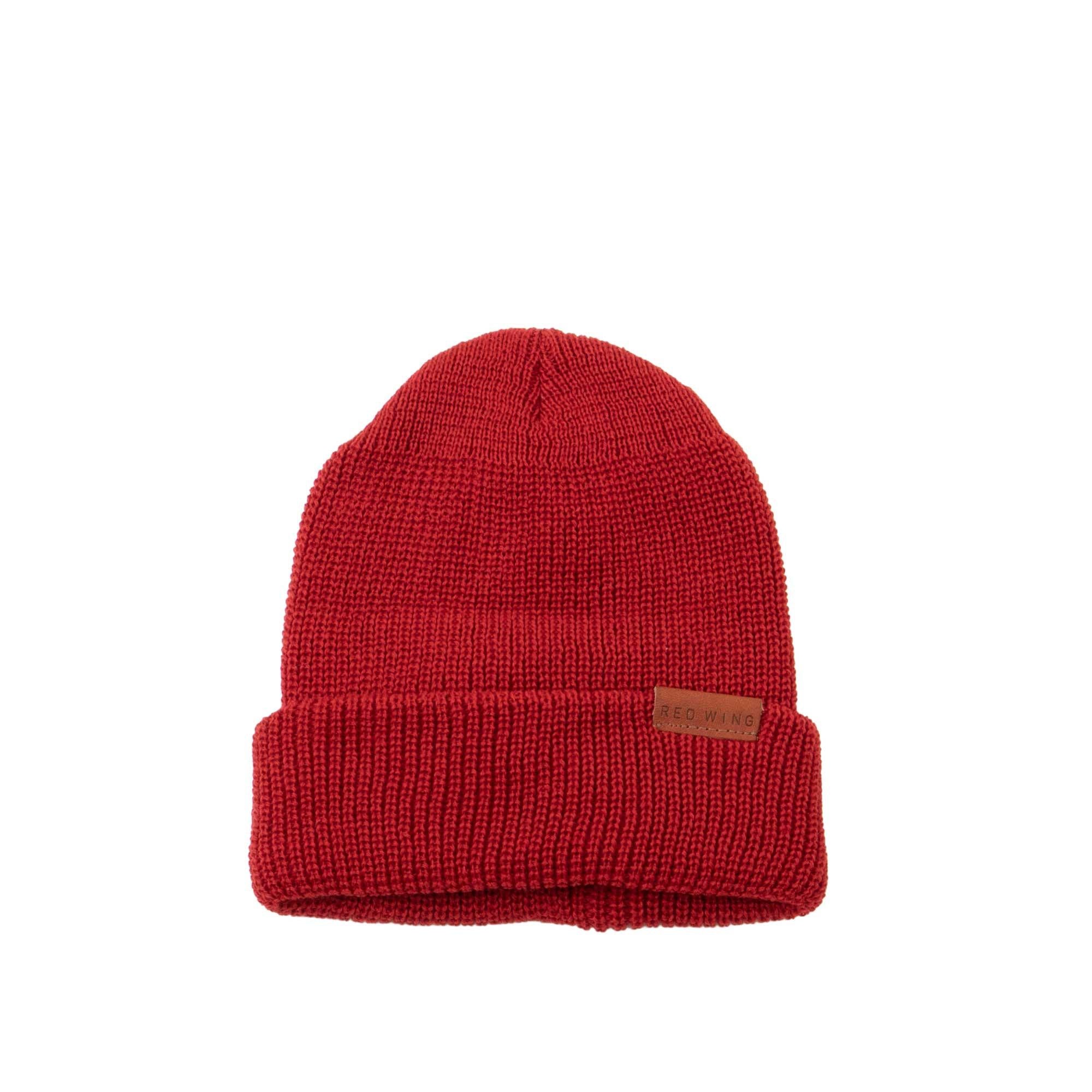 Red Wing Merino Wool Knit Cap, Red — available at Norwood