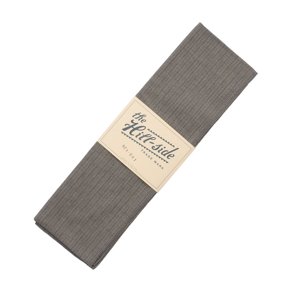The Hill-side Black & Tan Covert Stripe Scarf — available at Norwood