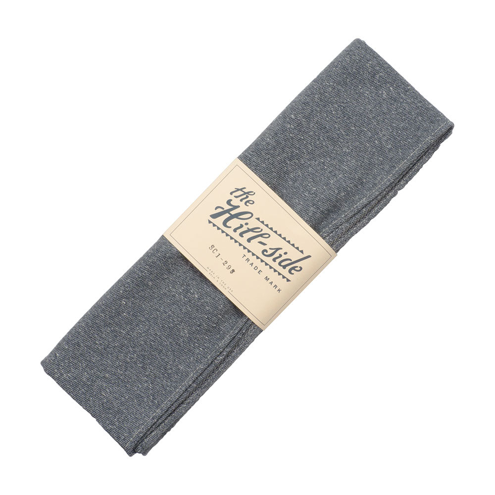 The Hill-side Cotton Blend Blanket Twill Scarf, Navy — available at Norwood