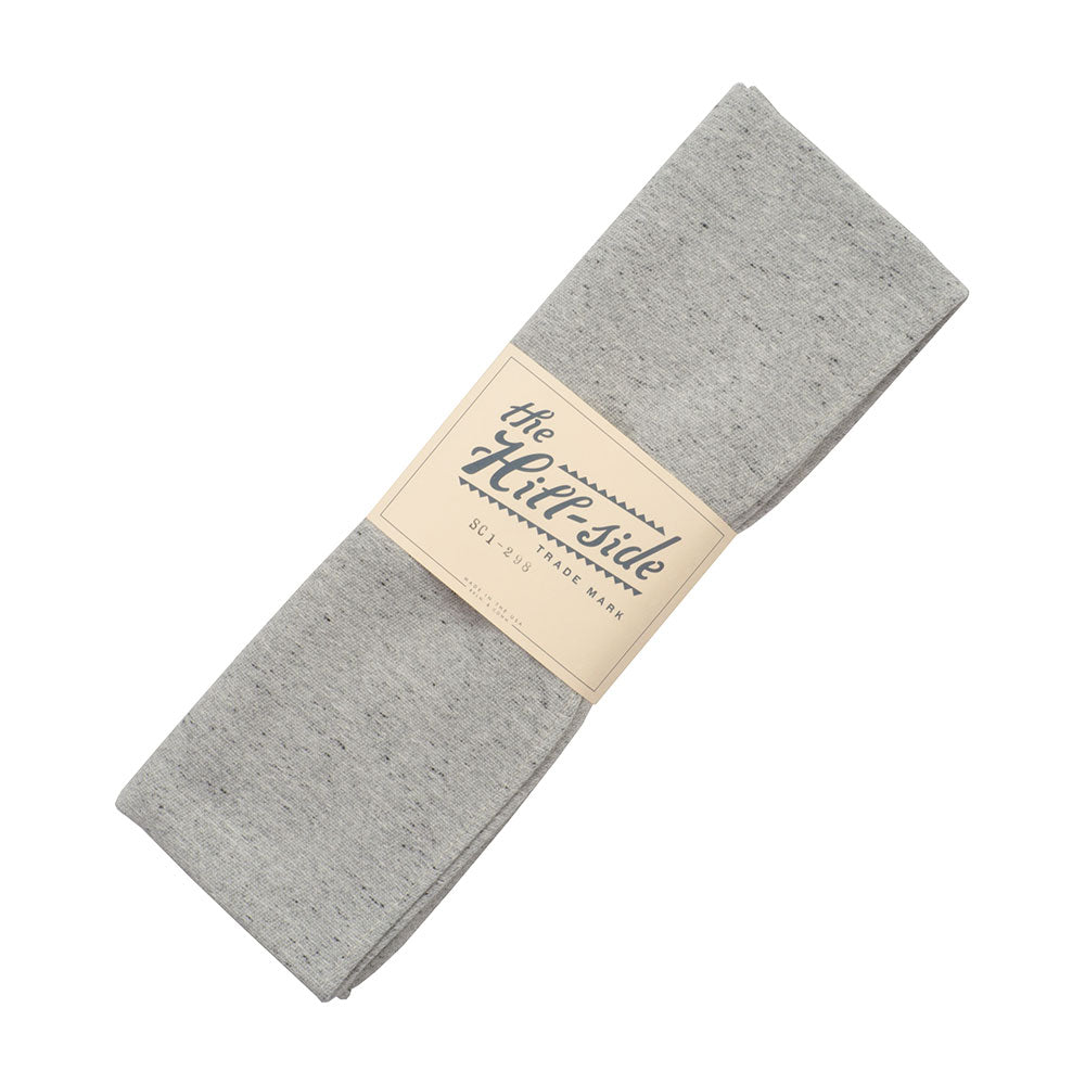 The Hill-side Cotton Blend Blanket Twill Scarf, Grey — available at Norwood