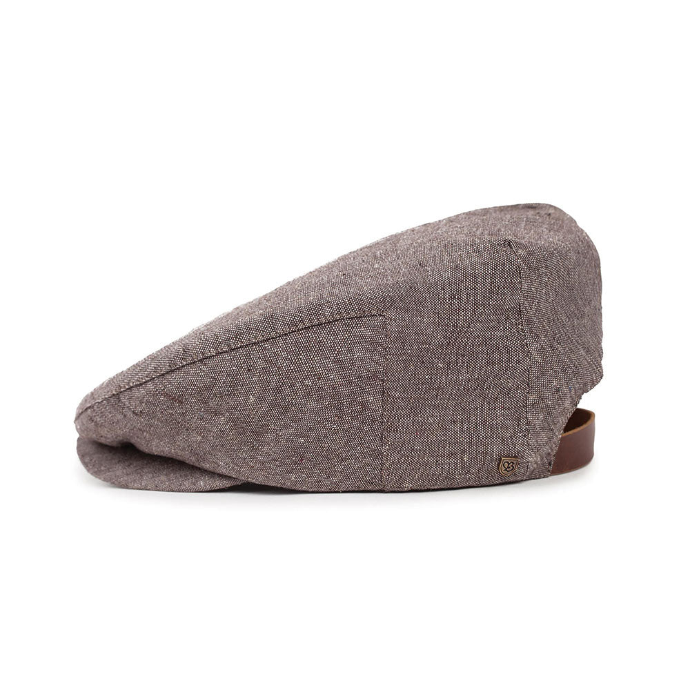 Brixton Seth snap cap - brown/white — available at Norwood