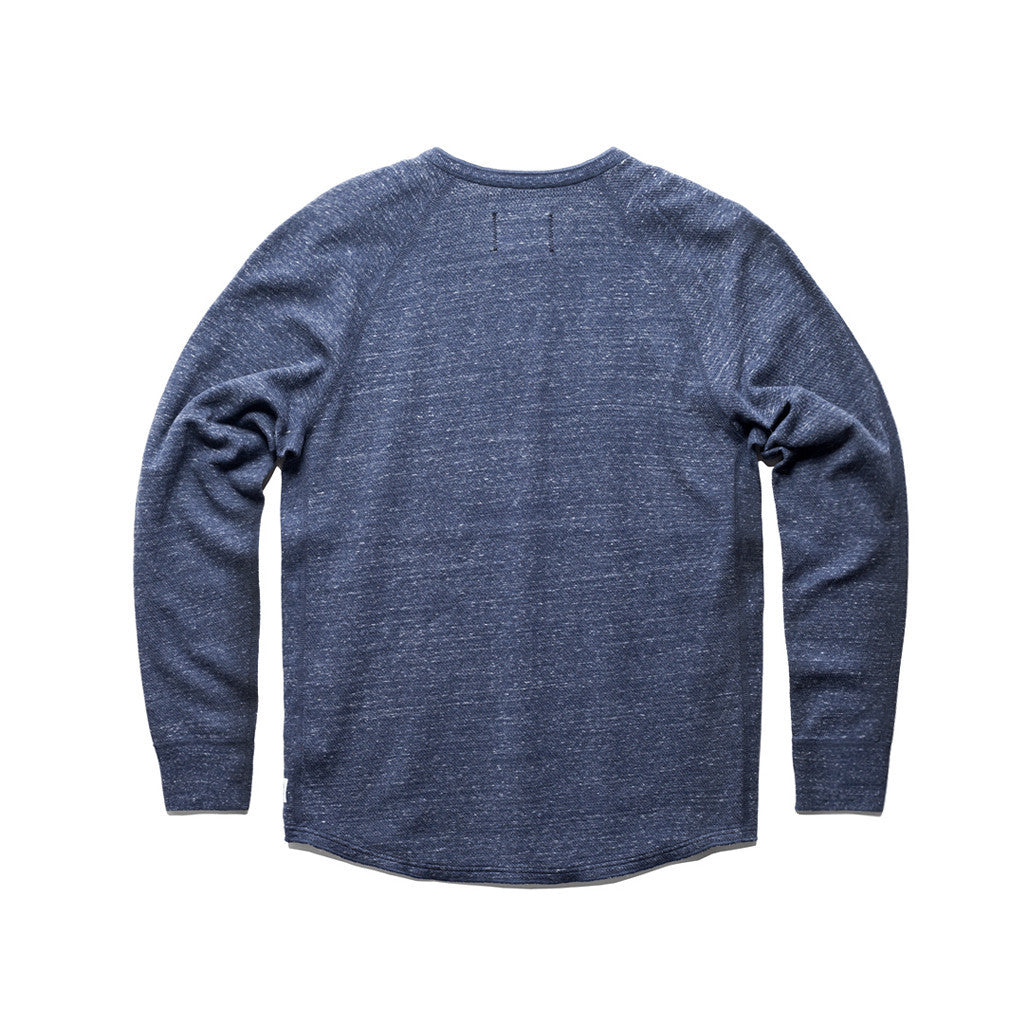 Reigning Champ Mesh Jersey Longsleeve Henley — available at Norwood