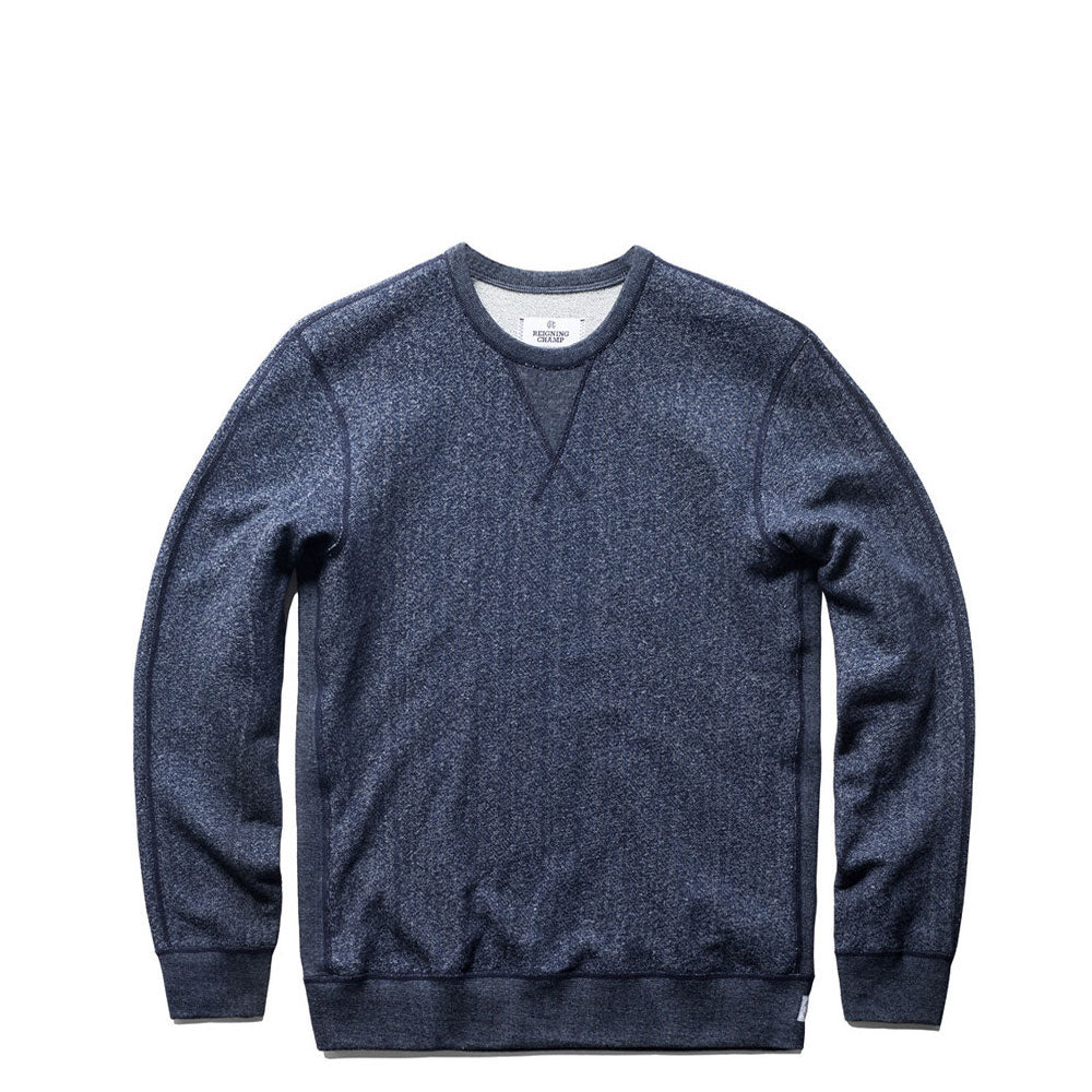 Reigning Champ Knit Tiger Terry Long Sleeve Crewneck — available at Norwood