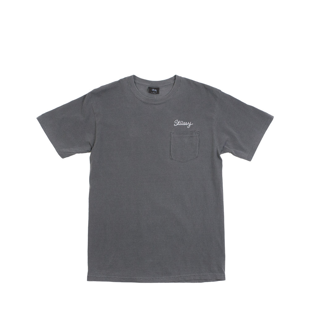 Stussy Stitch pigment dyed pocket tee — available at Norwood
