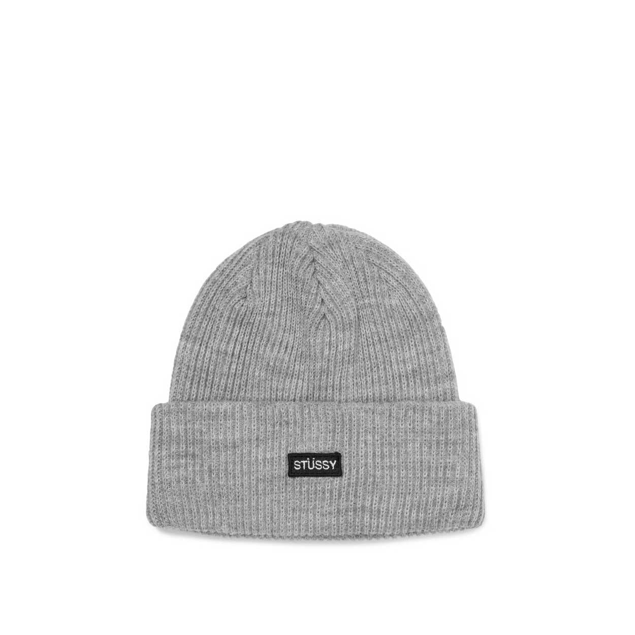 Stussy Small Patch Watchcap Beanie, grey heather — available at Norwood