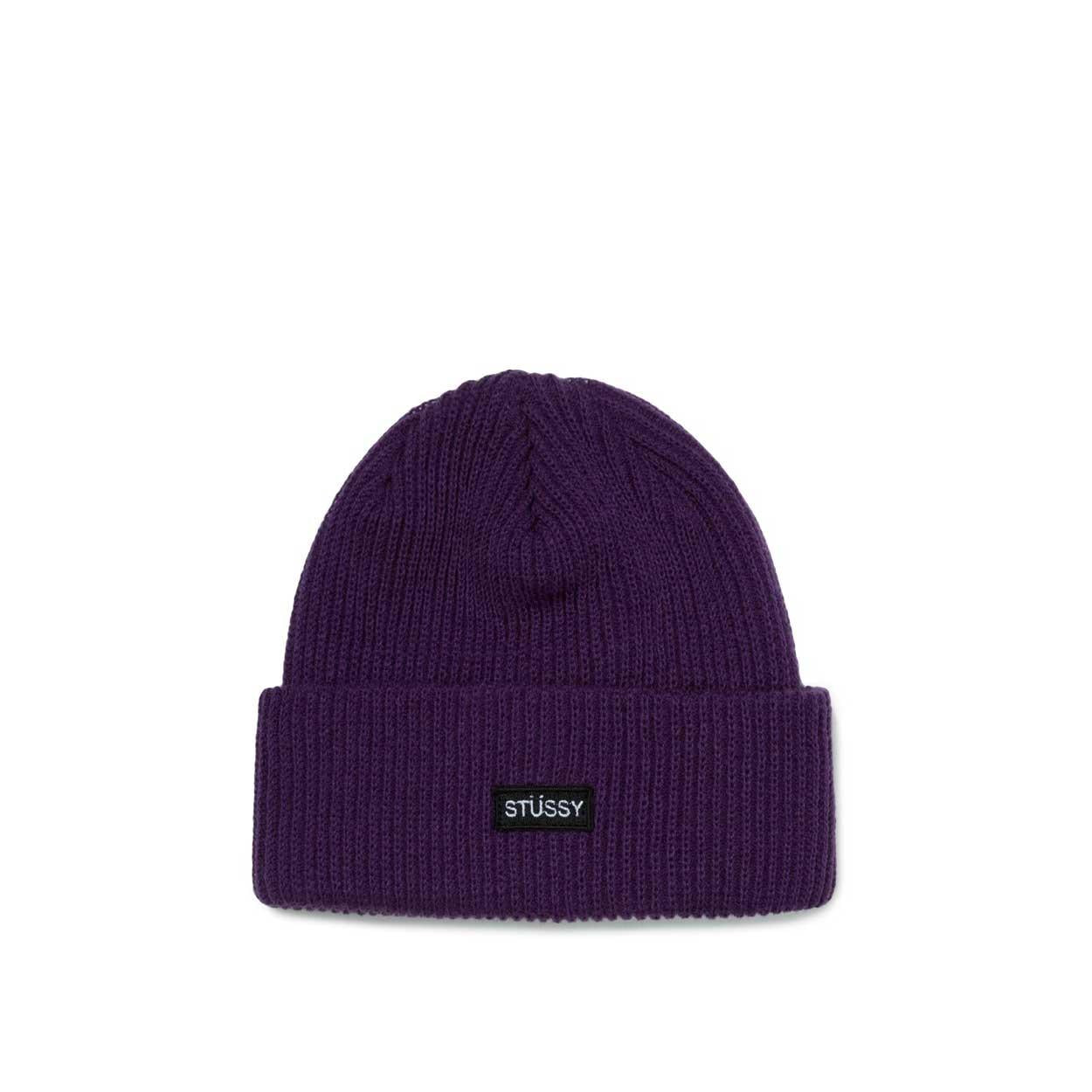Stussy Small Patch Watchcap Beanie, purple — available at Norwood
