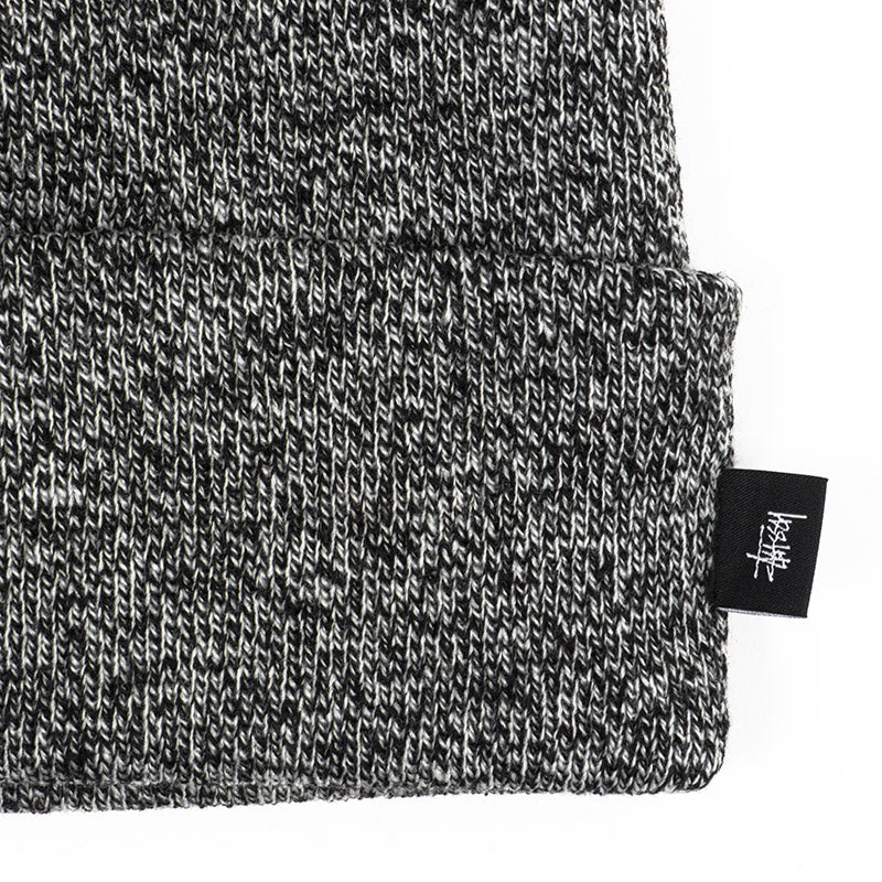 Stussy Century Cuff Beanie, Black — available at Norwood