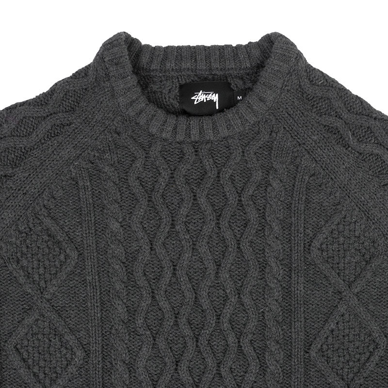 Stussy Fishermans Cable Sweater — available at Norwood