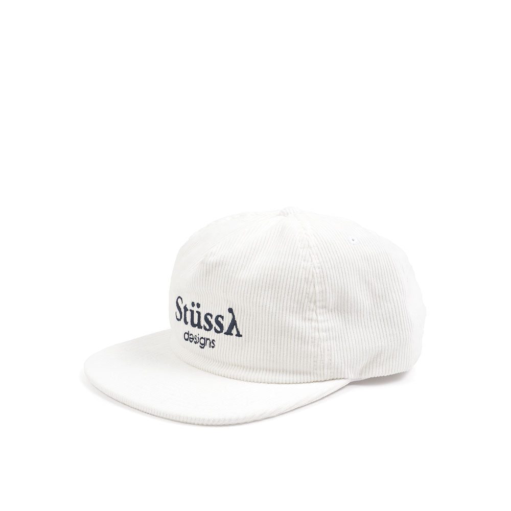 Stussy Designs Cap, White, O/S — available at Norwood