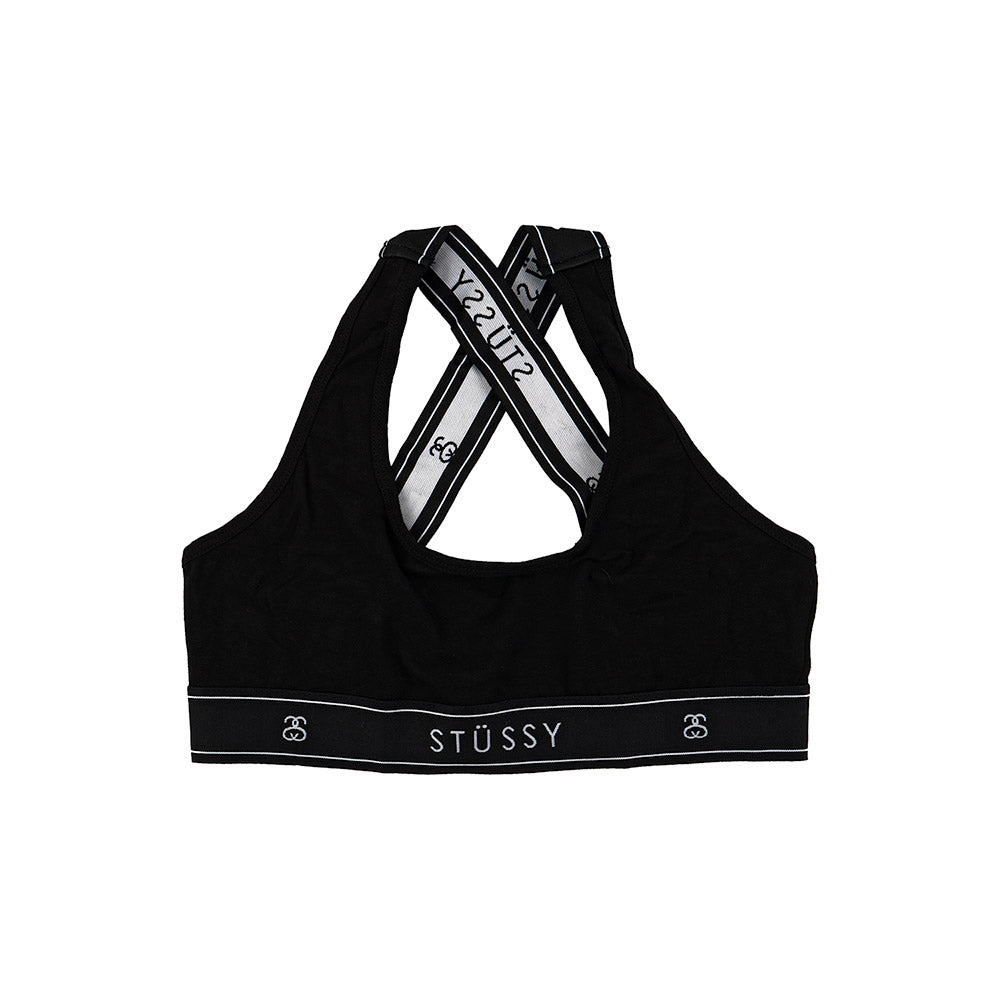Stussy Womens Cross Back crop bra top — available at Norwood