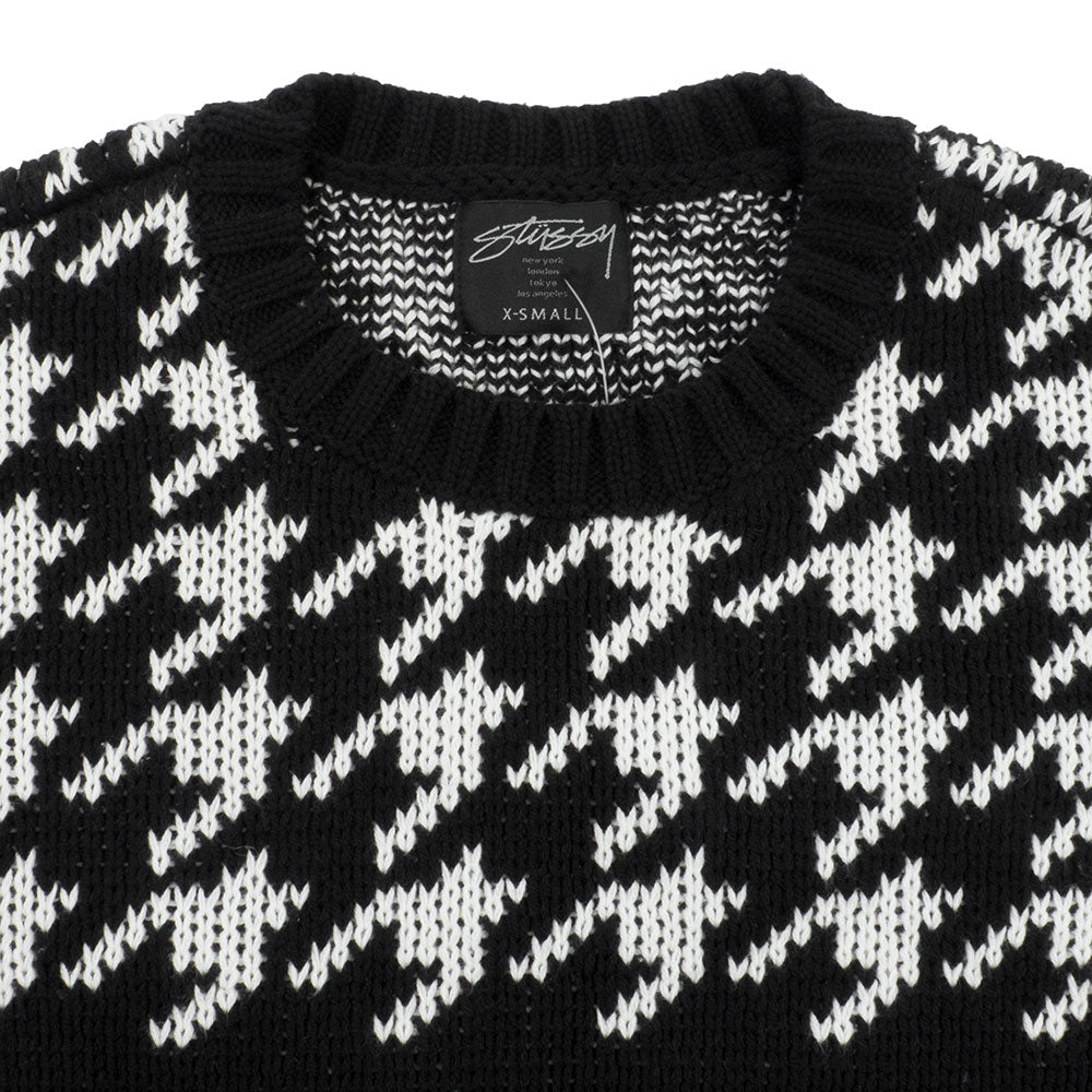 Stussy Womens Houndstooth Jumper Sweater
