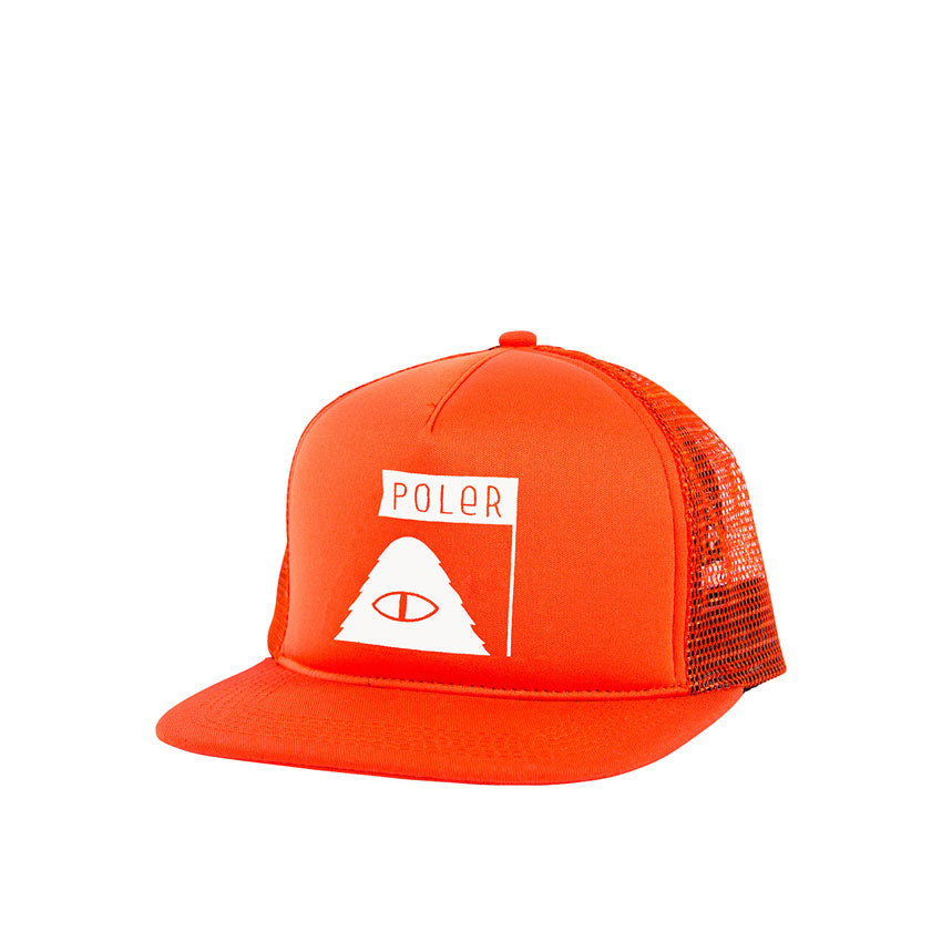 Poler Mesh Trucker Summit Hat, Burnt Orange — available at Norwood