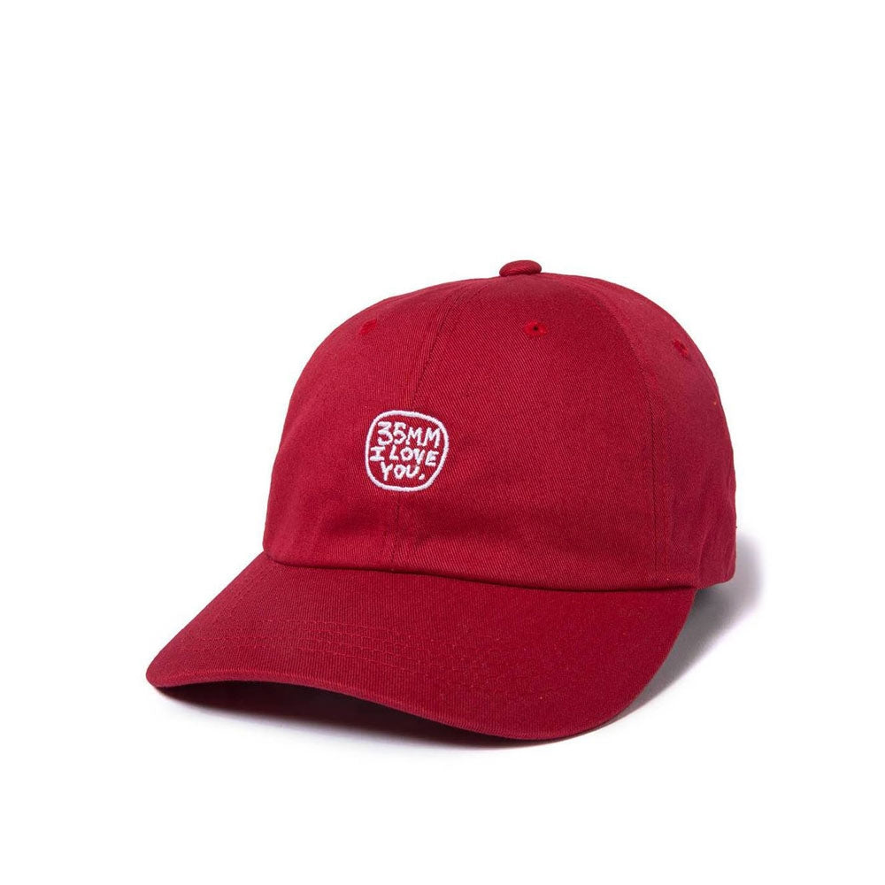 Quiet Life 35mm dad hat - maroon (deep red) — available at Norwood