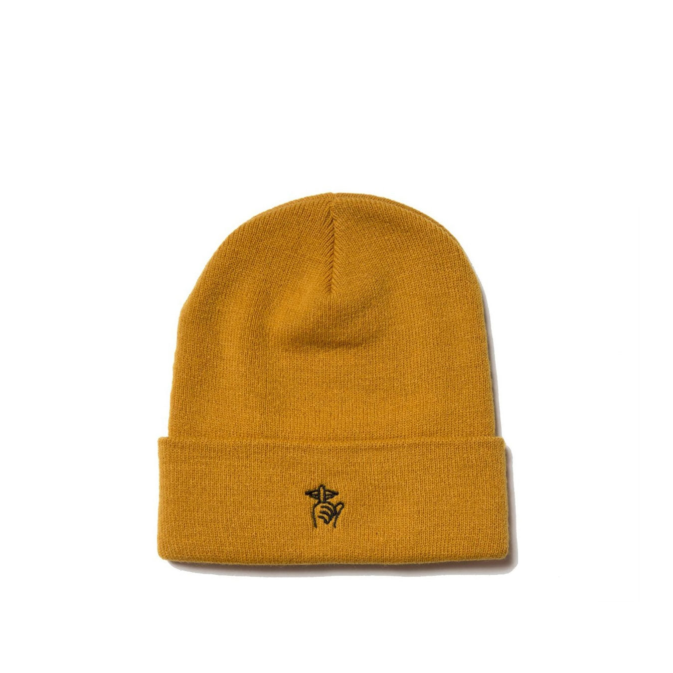 Quiet Life Shhh beanie, yellow — available at Norwood