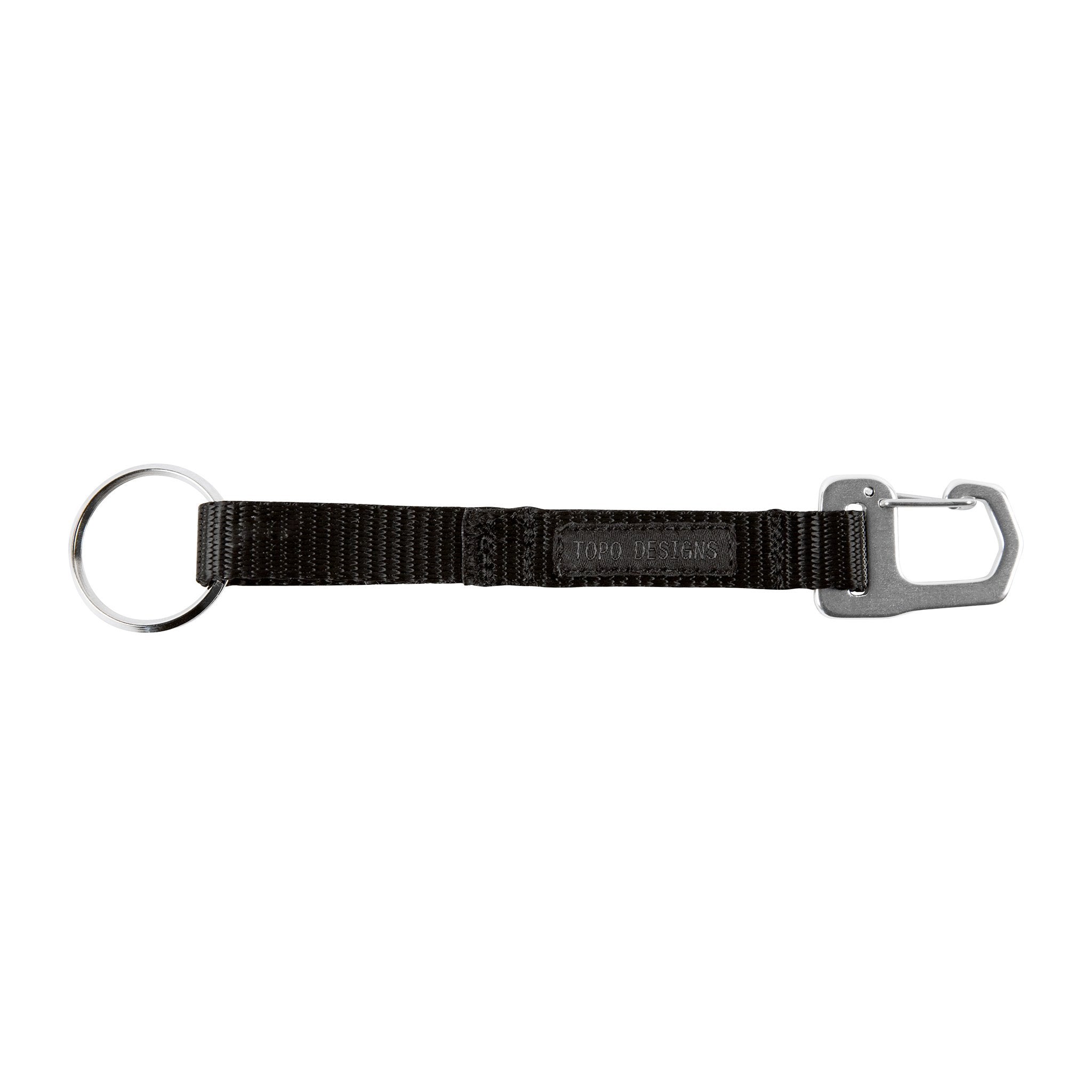 Topo Designs key clip, black — available at Norwood