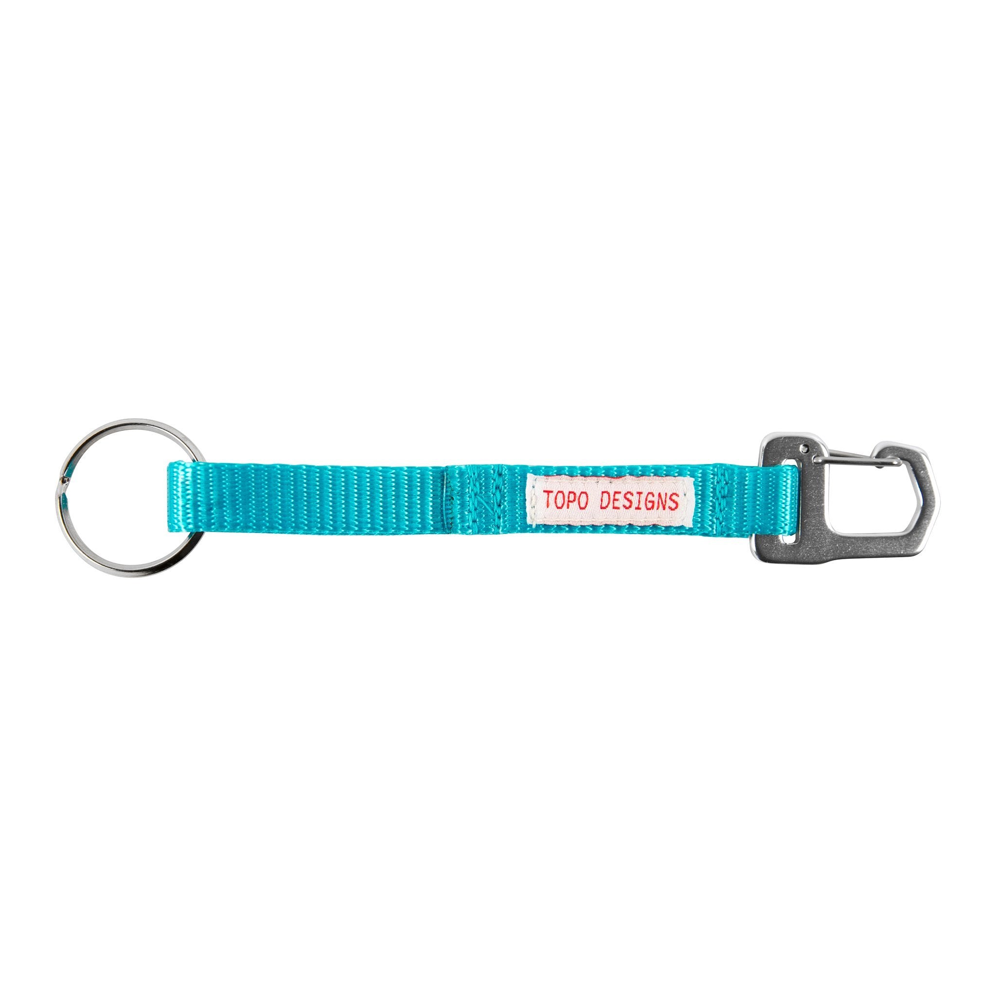 Topo Designs key clip, turquoise — available at Norwood