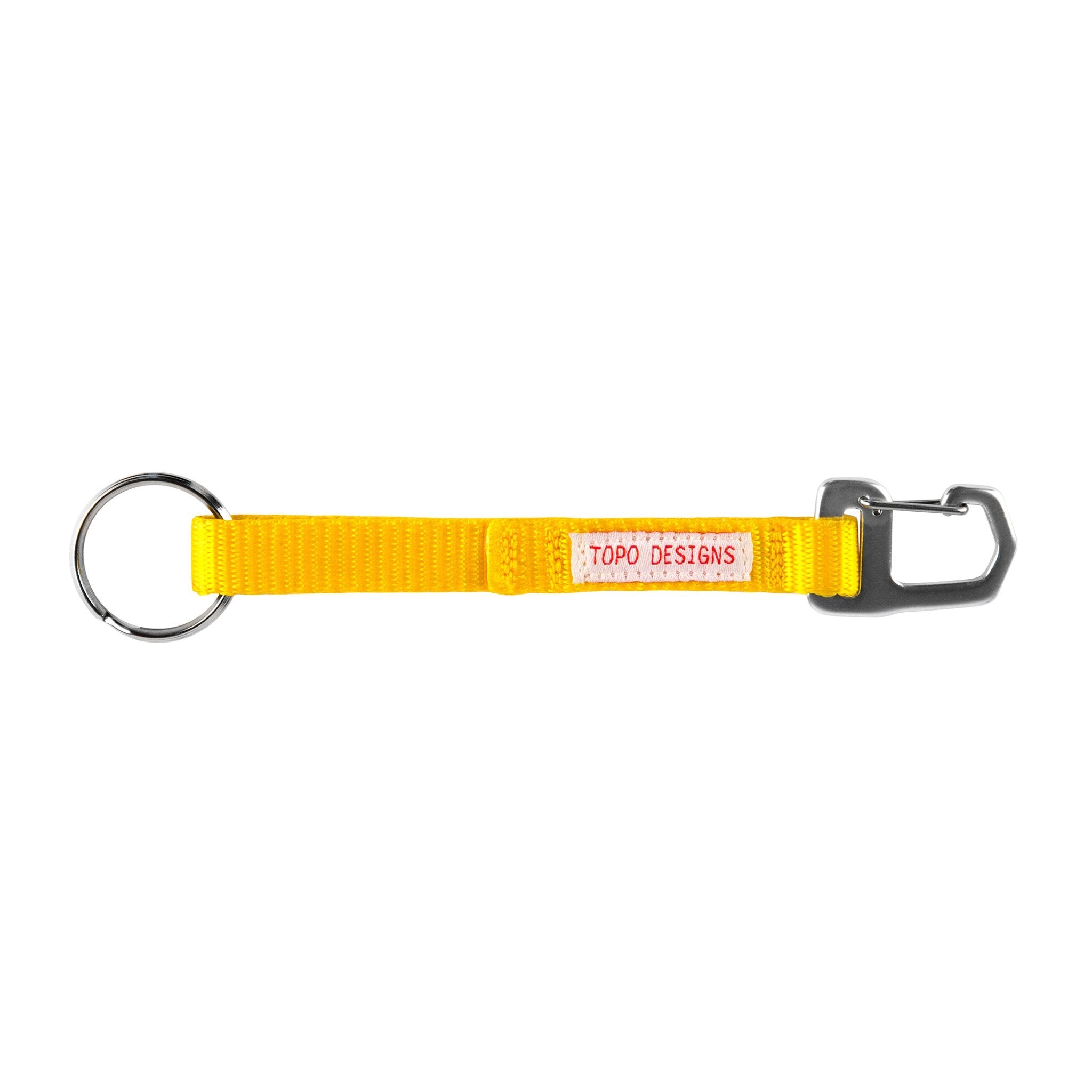Topo Designs key clip, yellow — available at Norwood