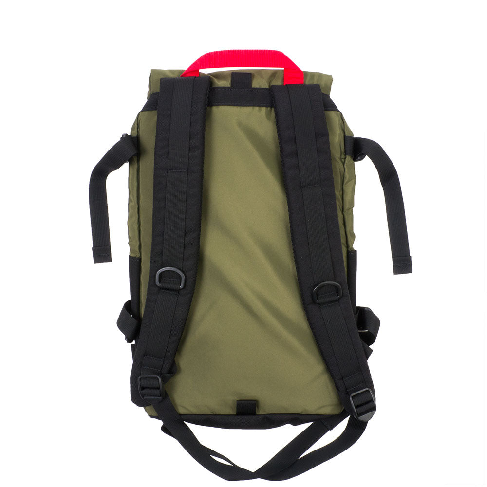 Topo Designs Rover Pack, Black/Olive — available at Norwood