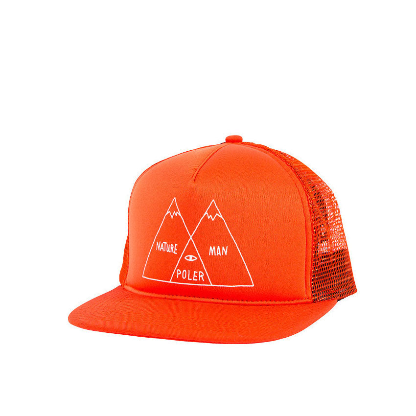 Poler Mesh Trucker Venn Hat, Burnt Orange — available at Norwood