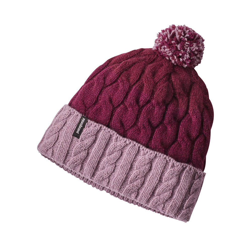 Patagonia Women's Pom Beanie, Glacier Stripe: Light Violet — available at Norwood