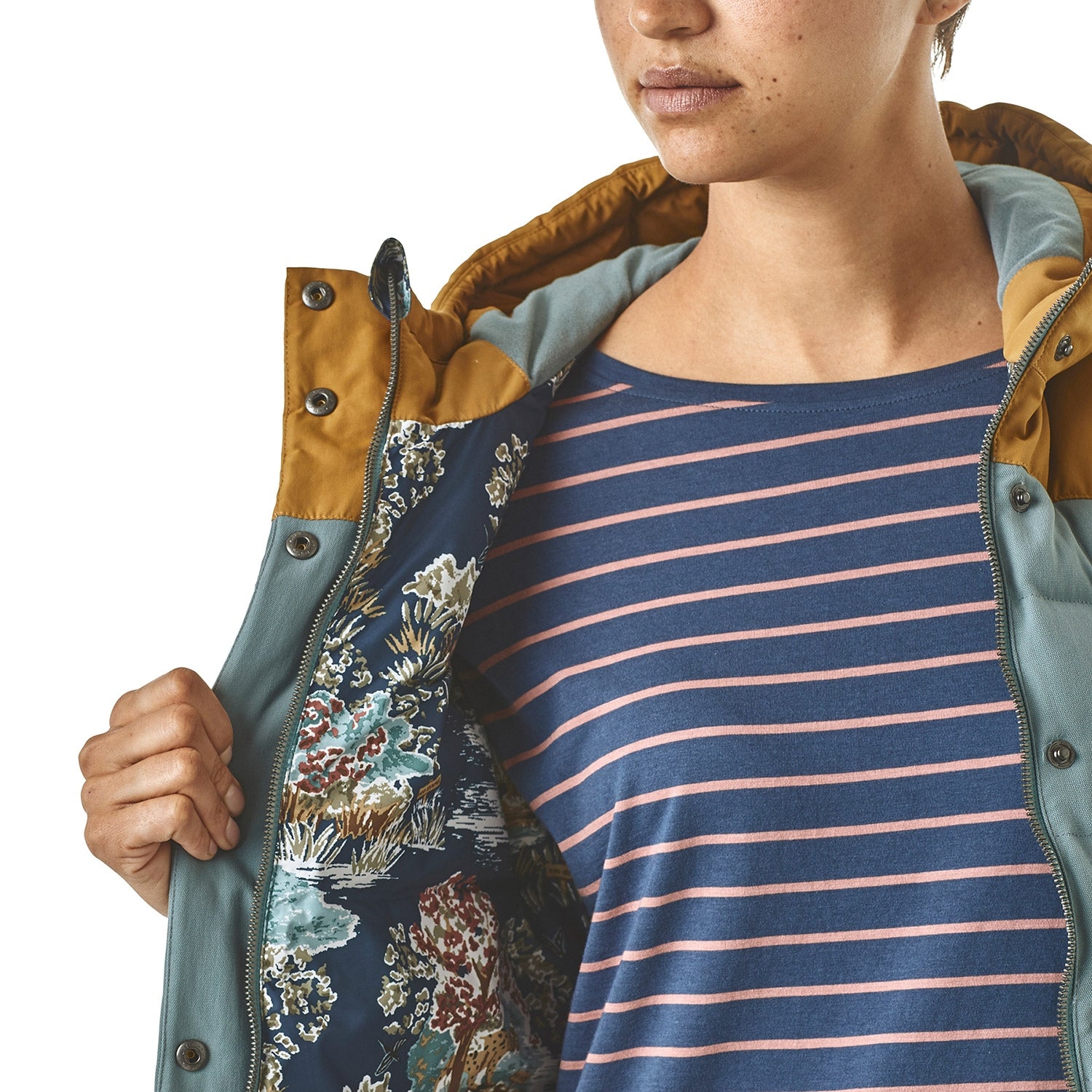 Patagonia Women's Bivy Down Hooded Vest — available at Norwood