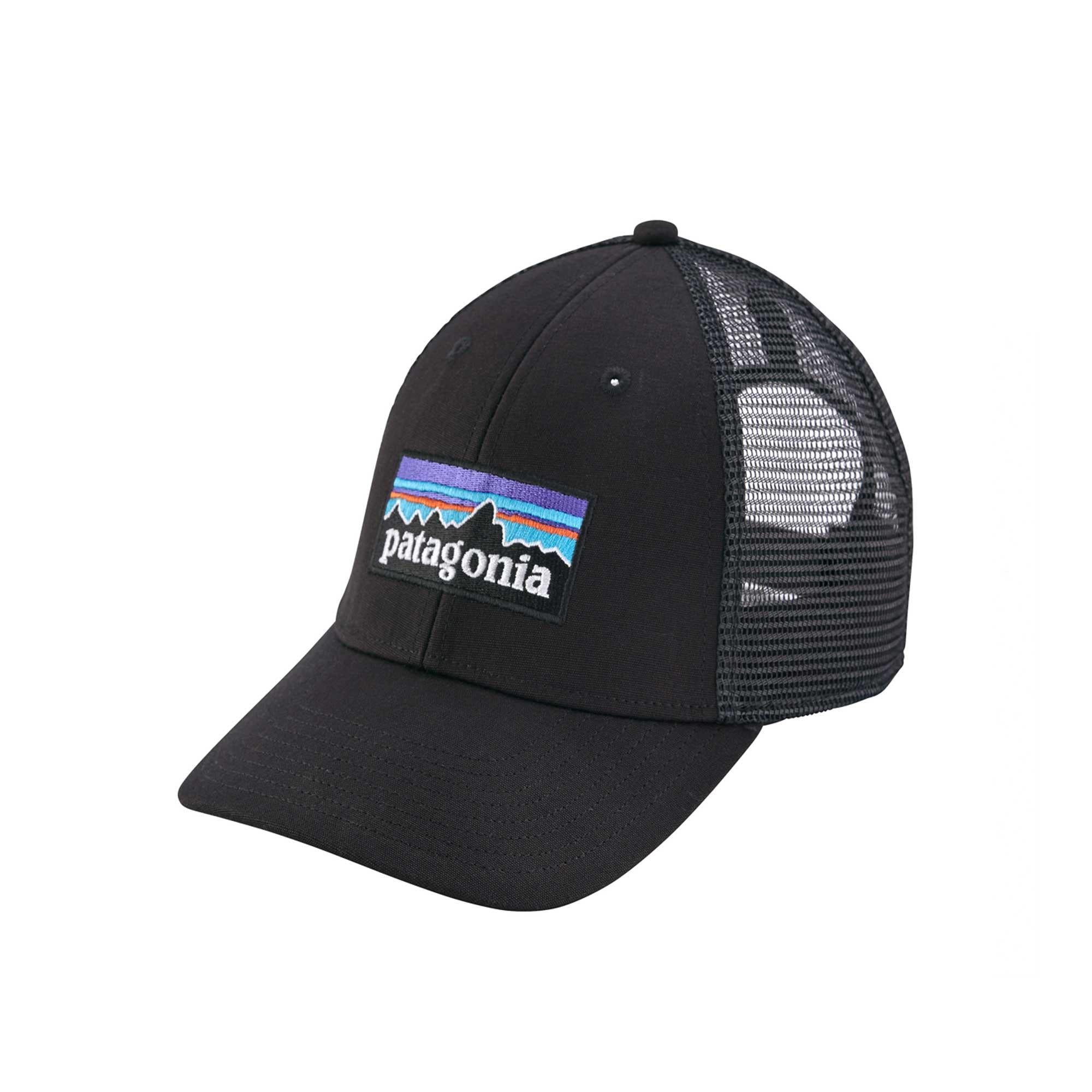 Patagonia P-6 Logo LoPro Trucker Hat - Black — available at Norwood