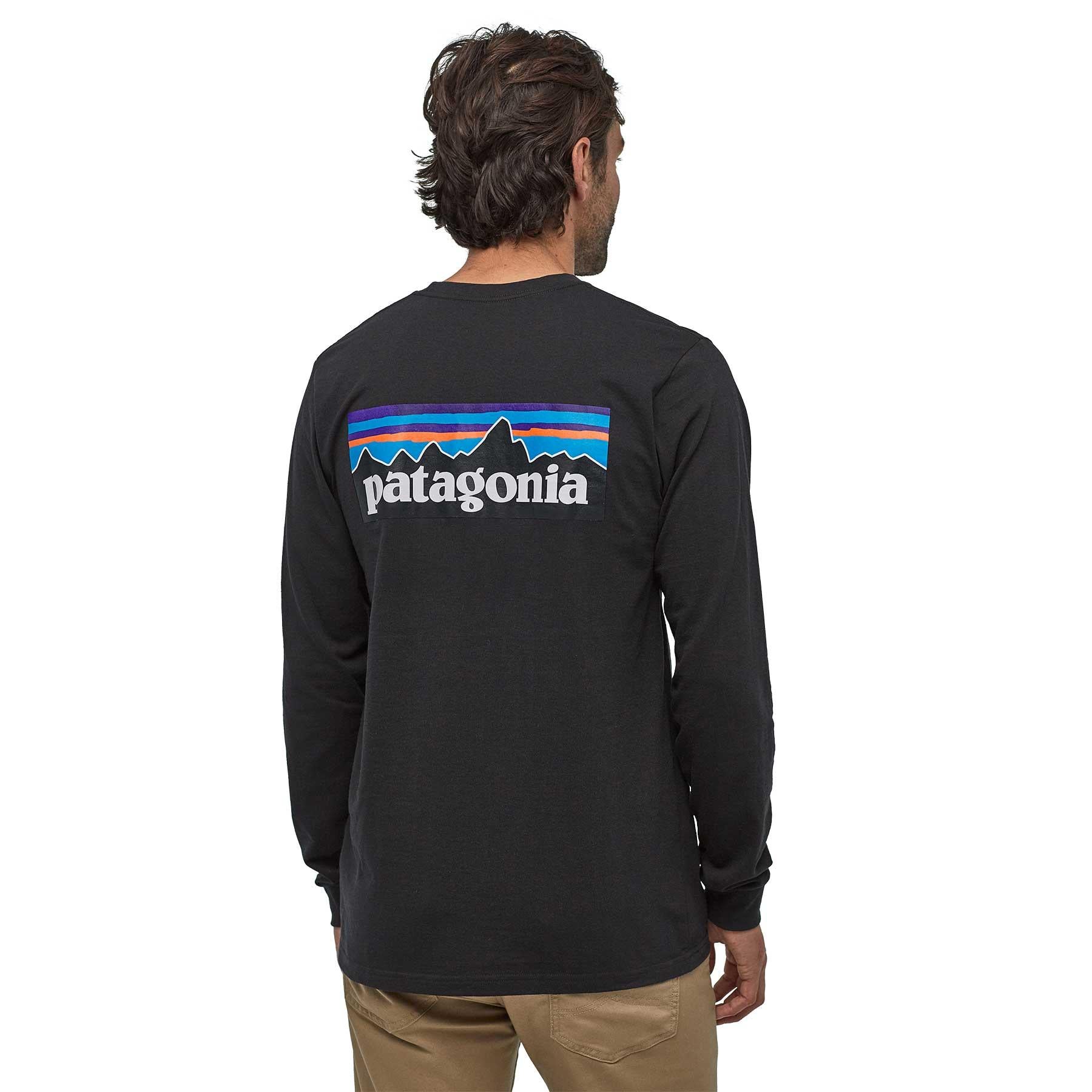 Patagonia Mens Longsleeve P-6 Logo Responsibili-tee — available at Norwood
