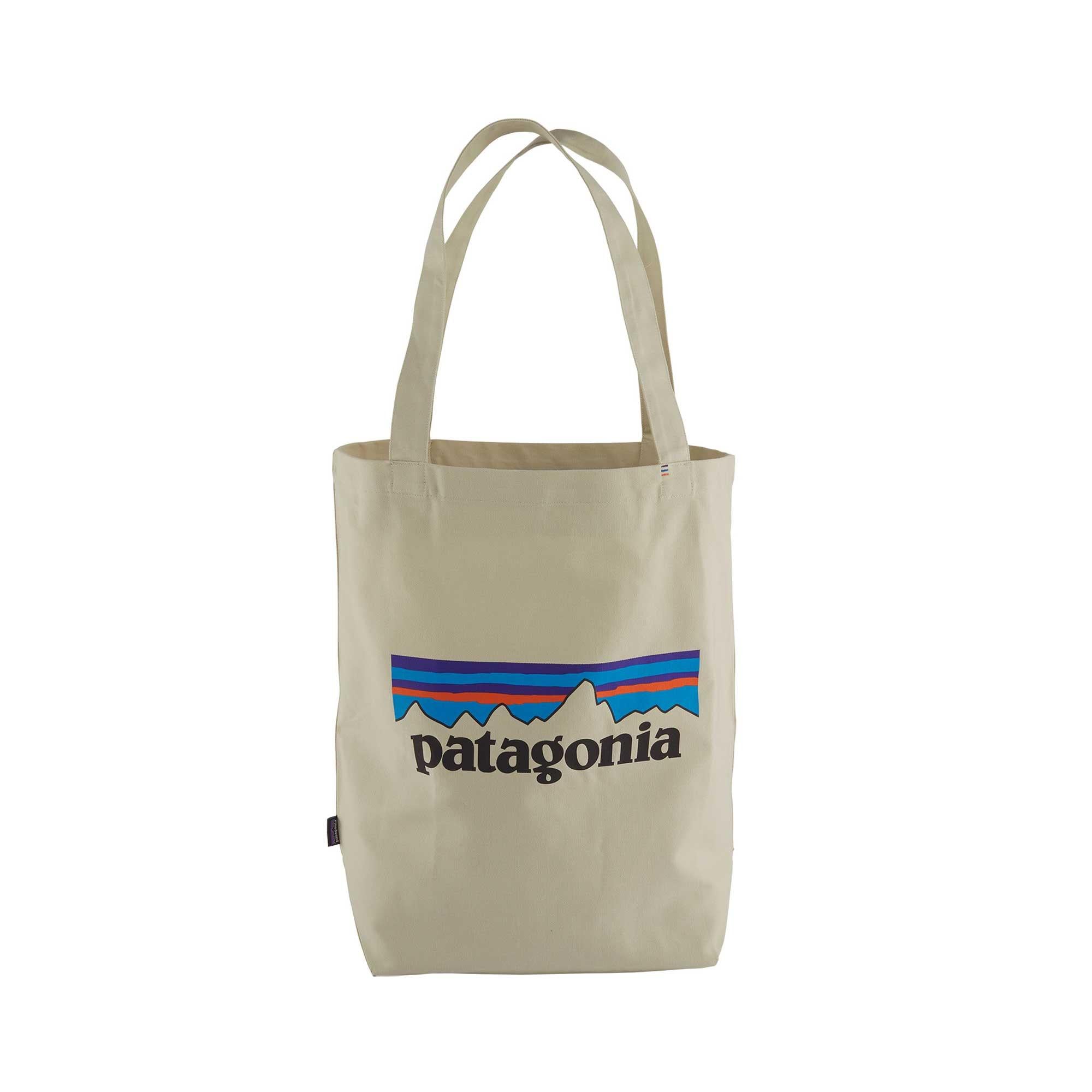 Patagonia Market Tote - P-6 Logo: Bleached stone — available at Norwood