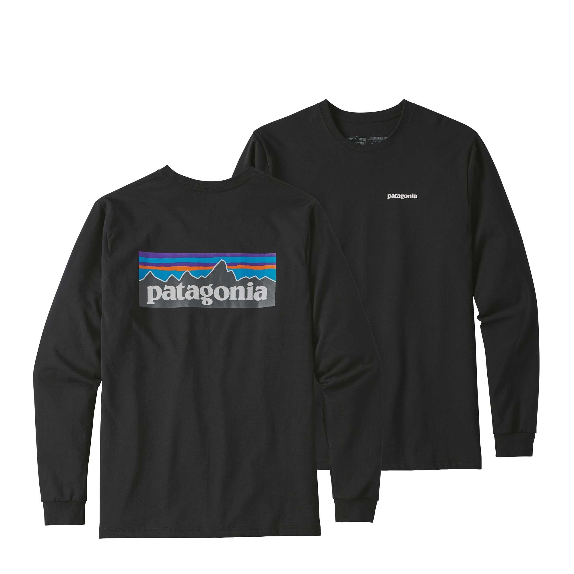 Patagonia Mens Longsleeve P-6 Logo Responsibili-tee — available at Norwood