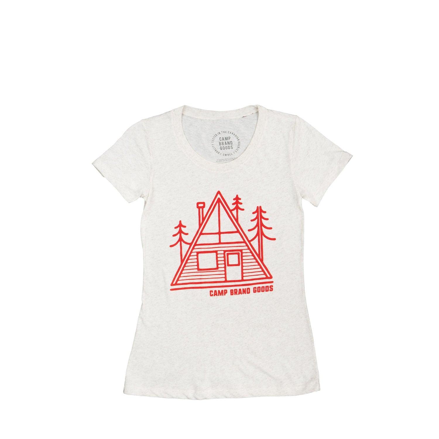 Camp Brand Goods A-Frame fitted women's tee — available at Norwood