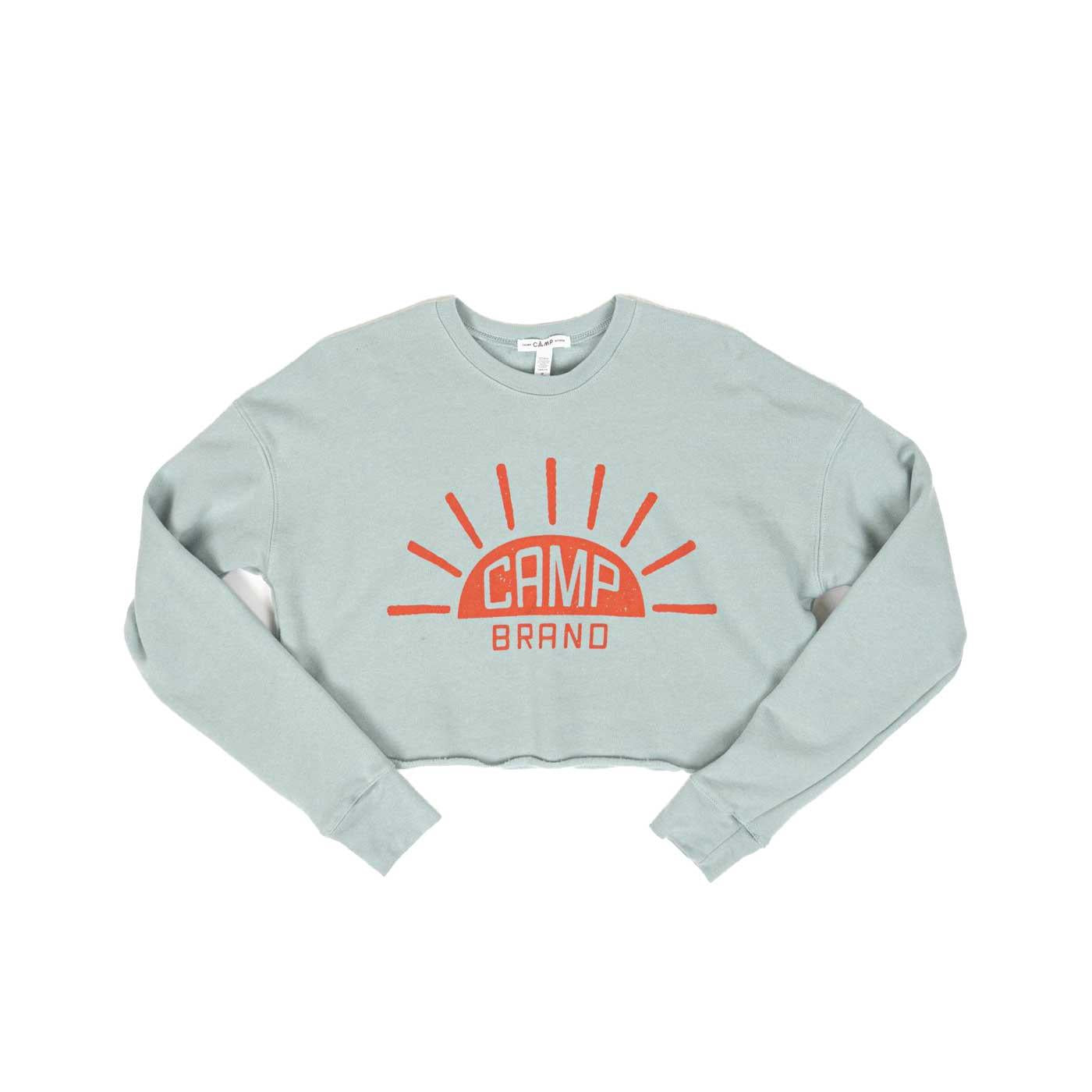 Camp Brand Goods Sunrise Cropped Crewneck — available at Norwood