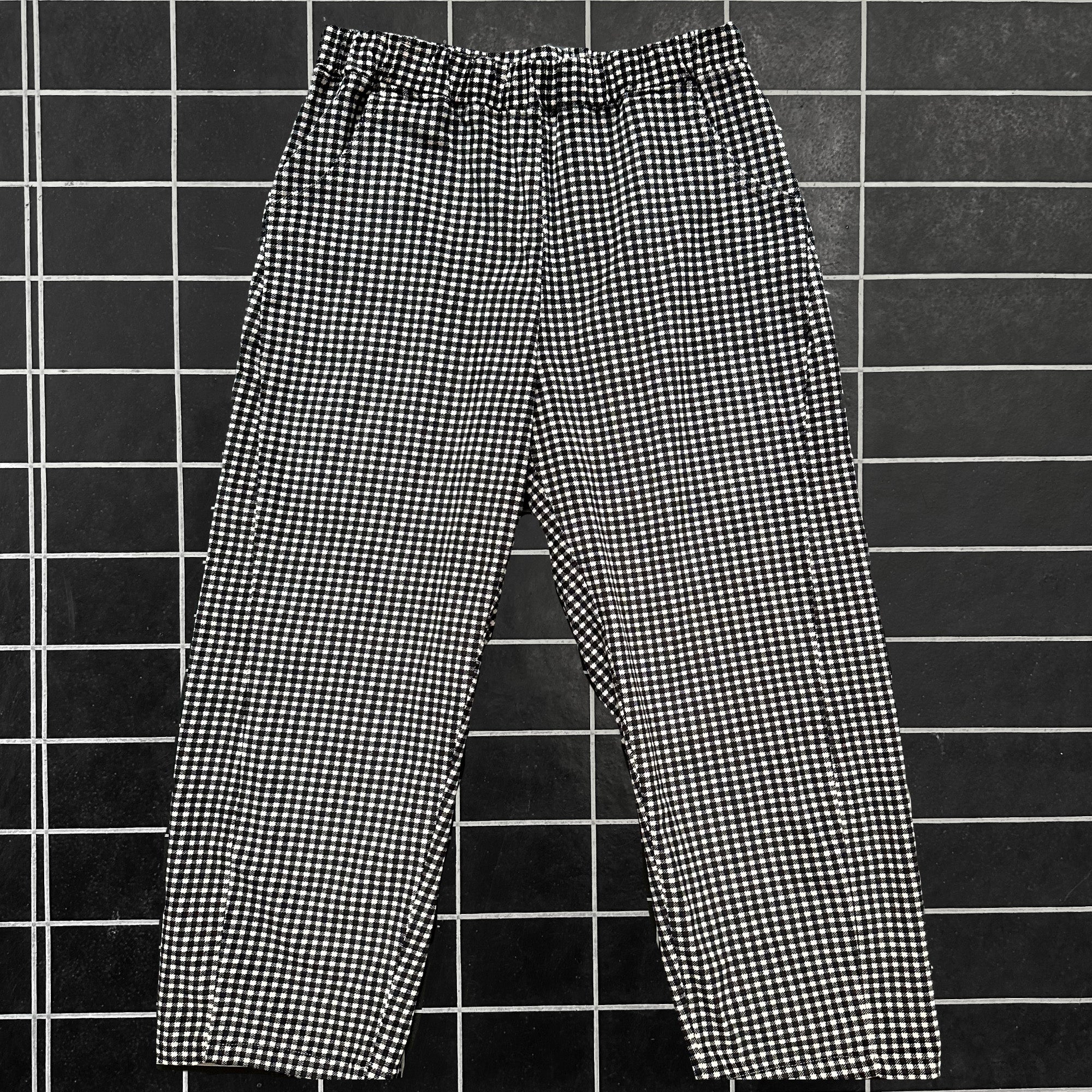 CUB Brett Pants, black/white check corduroy