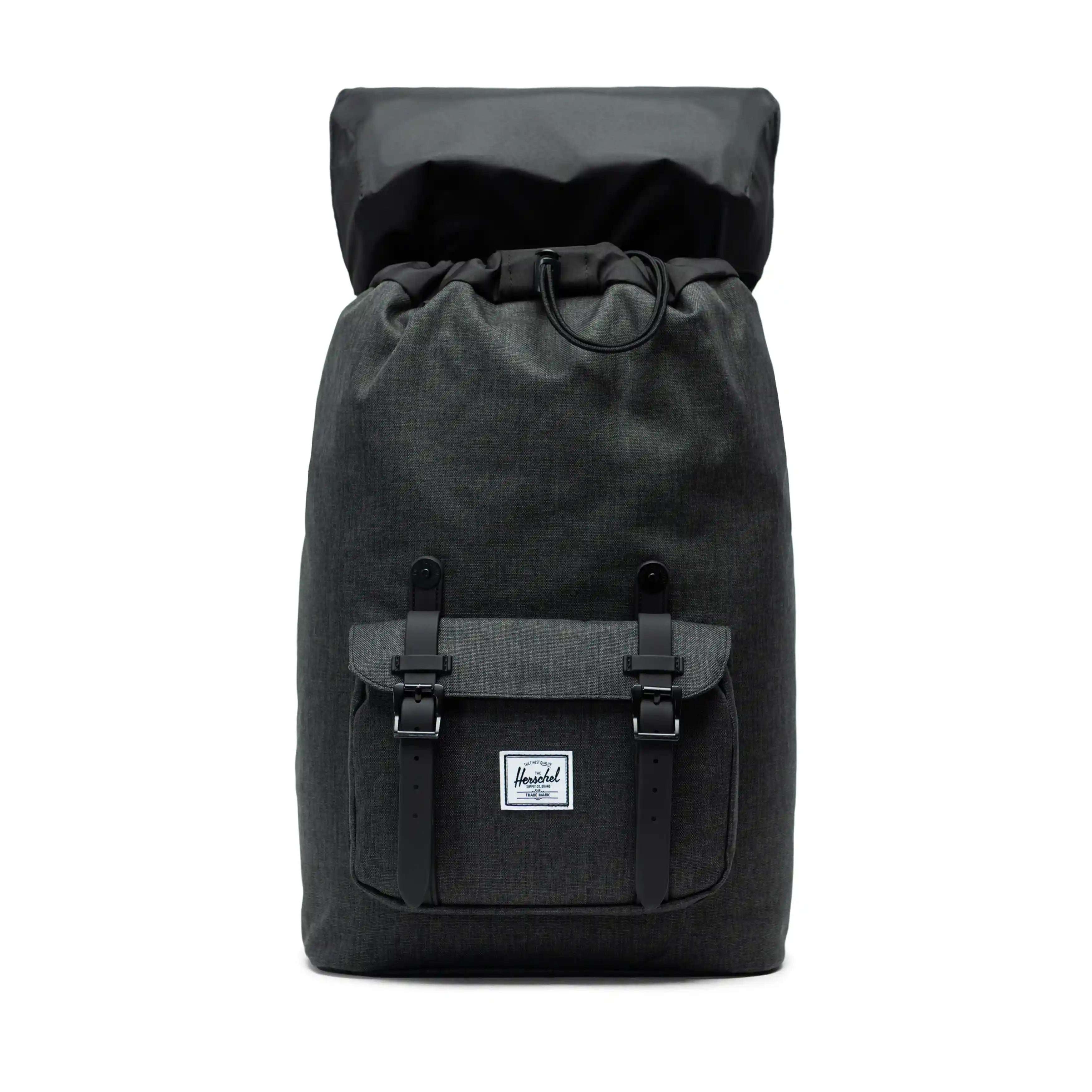 Herschel Little America Mid Volume black crosshatch black Norwood