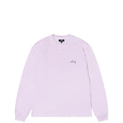 Stussy Lazy Long Sleeved Tee, lilac